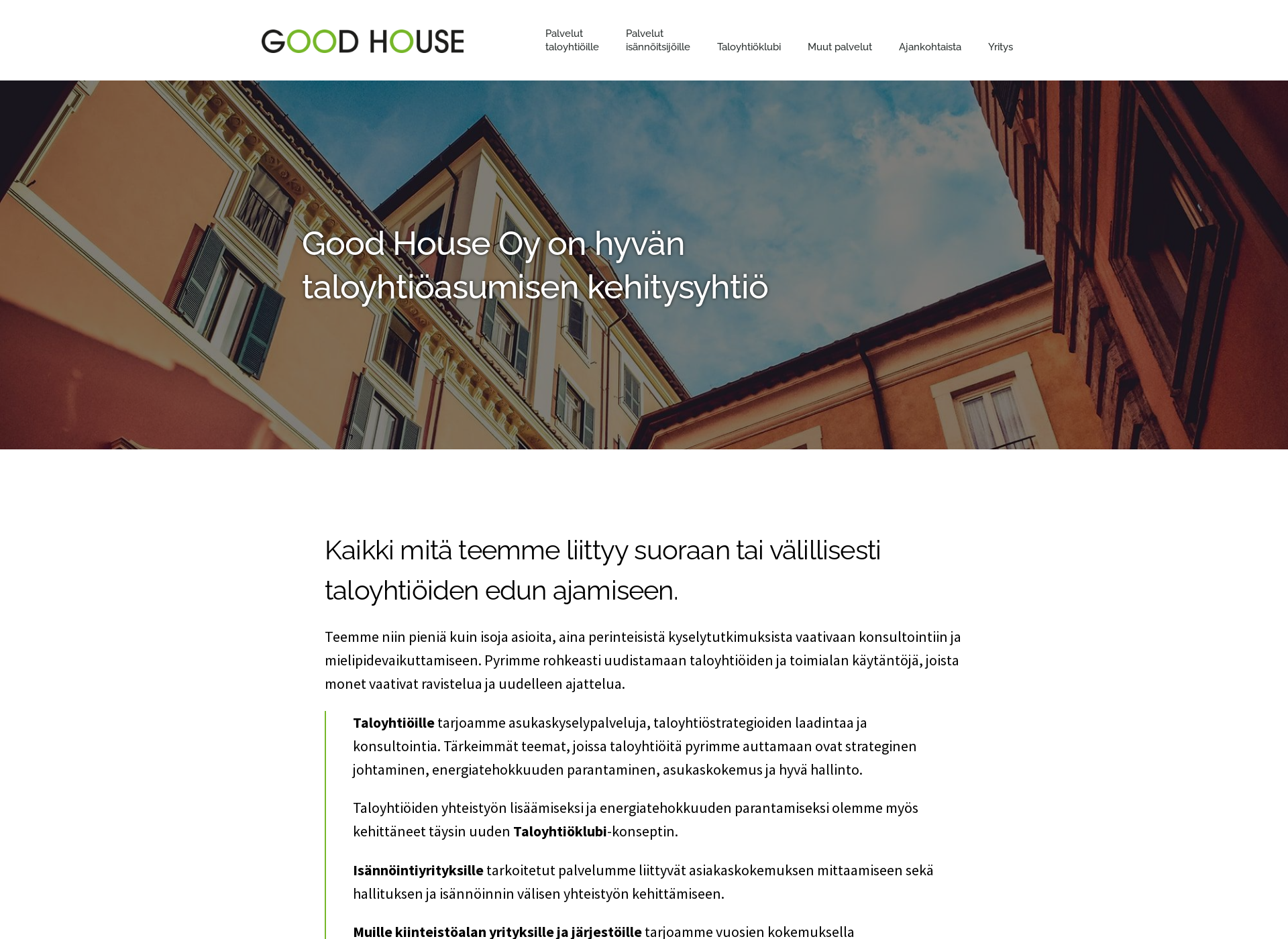 Screenshot for goodhouse.fi