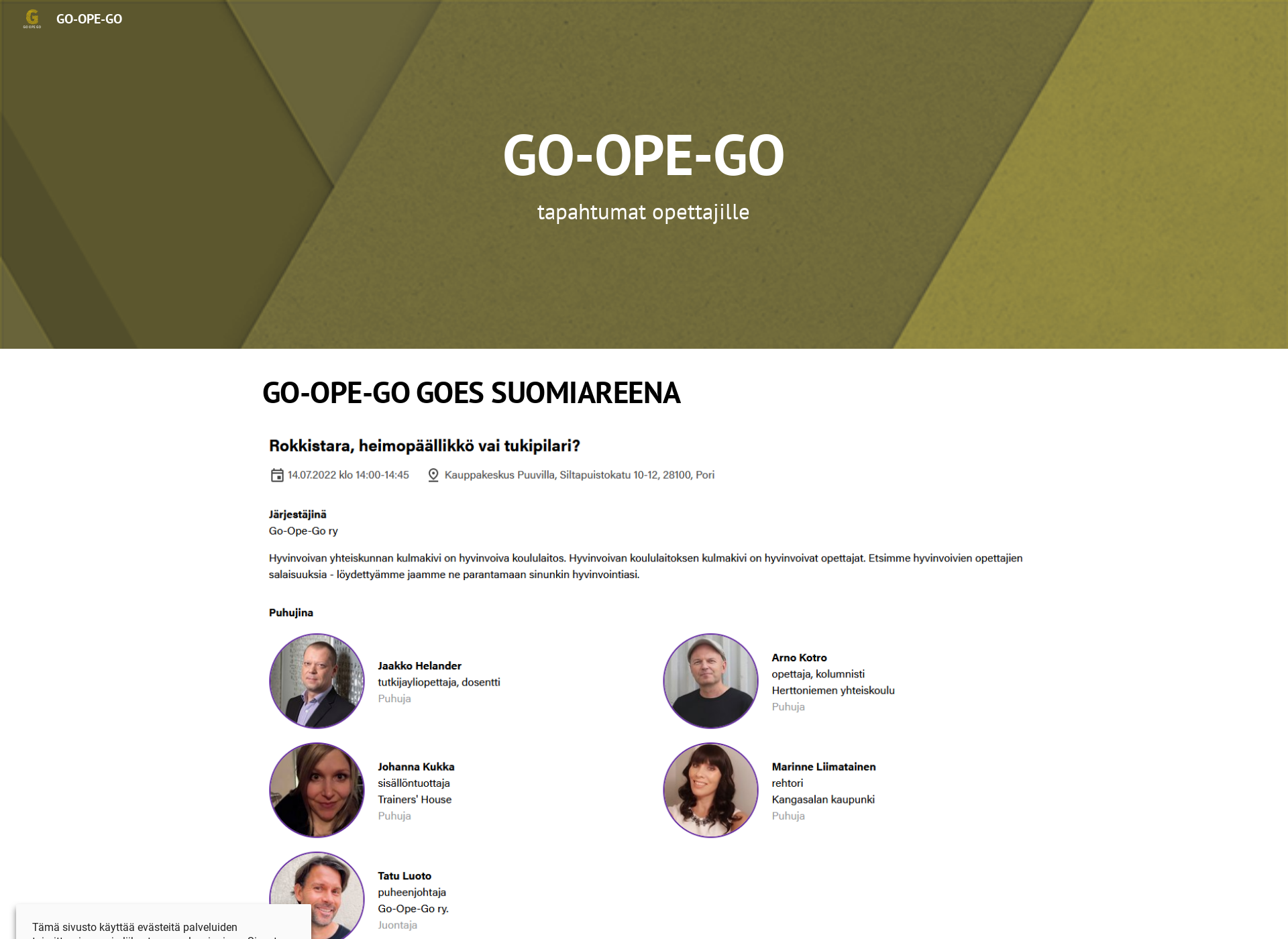 Screenshot for goopego.fi