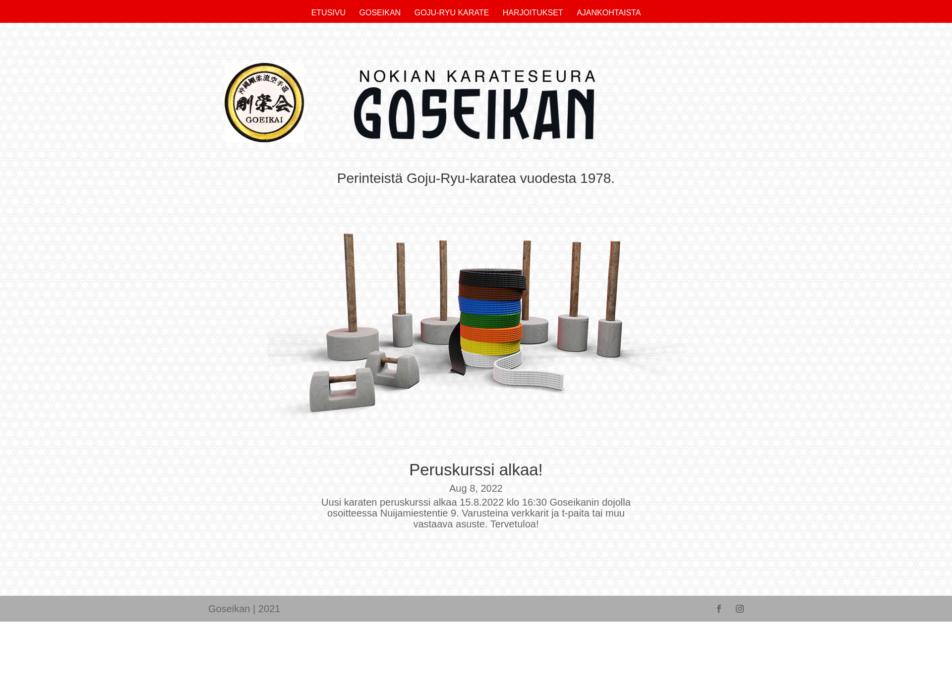 Screenshot for goseikan.fi
