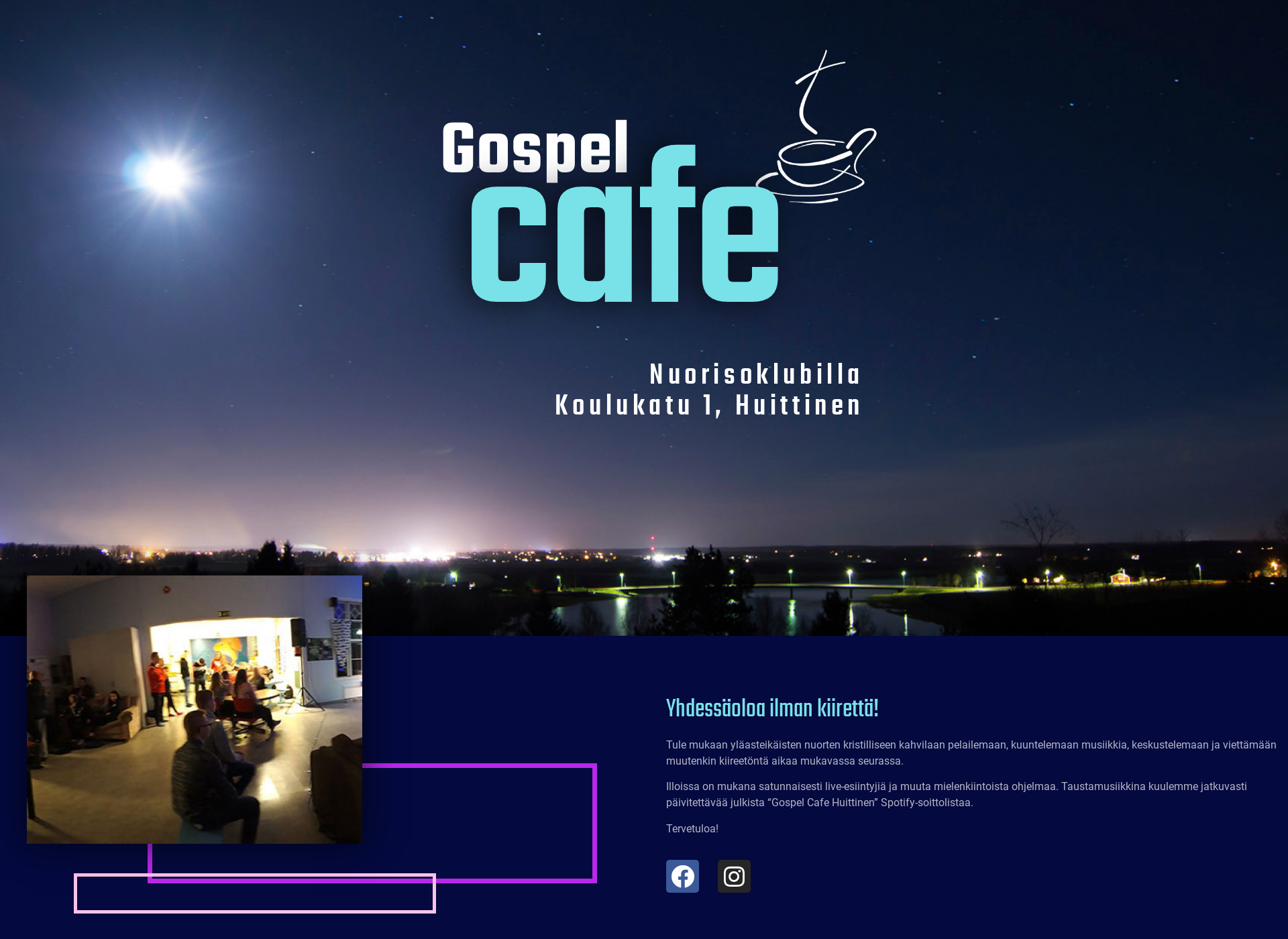 Skärmdump för gospelcafe.fi