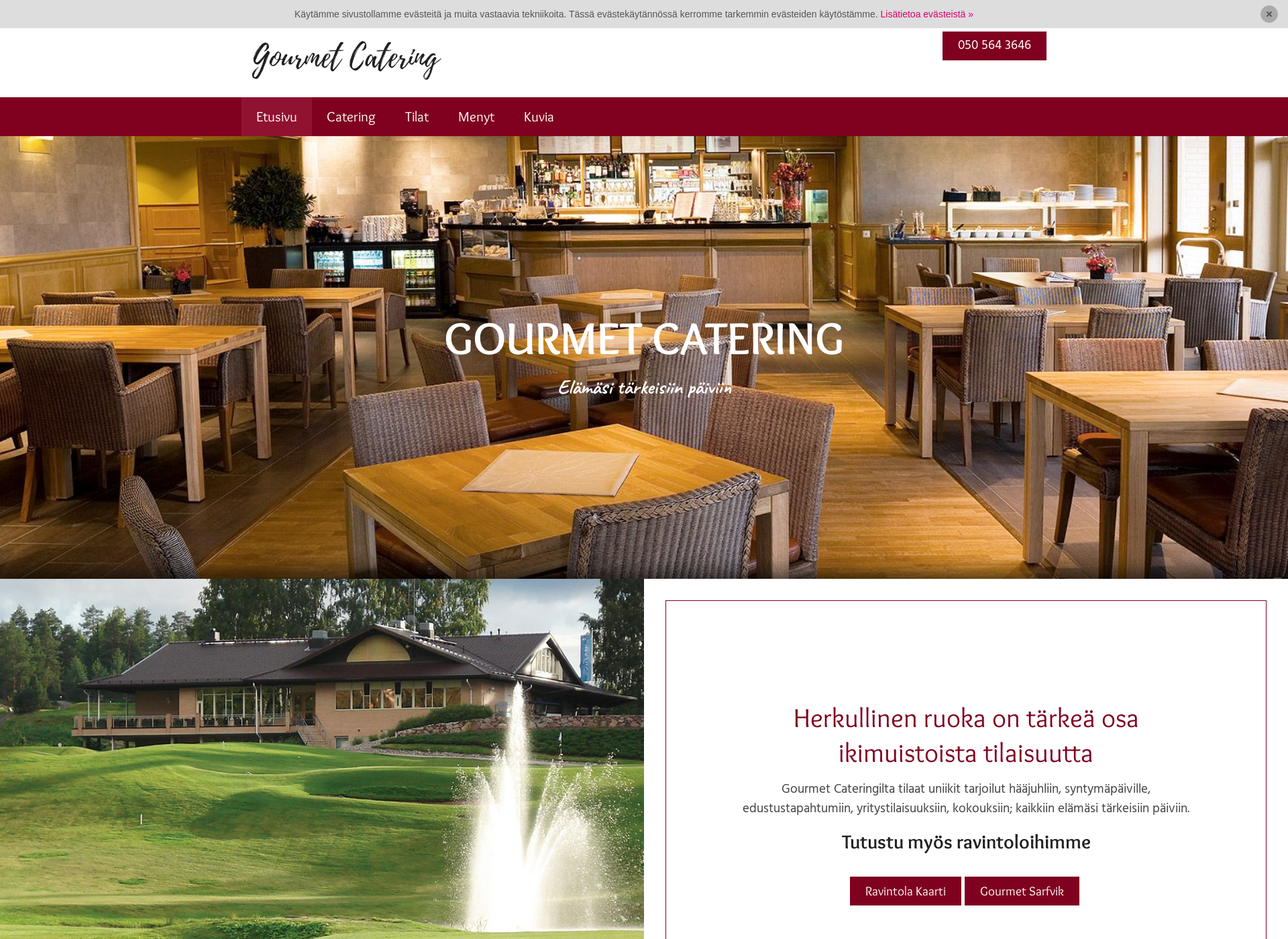 Screenshot for gourmetcatering.fi