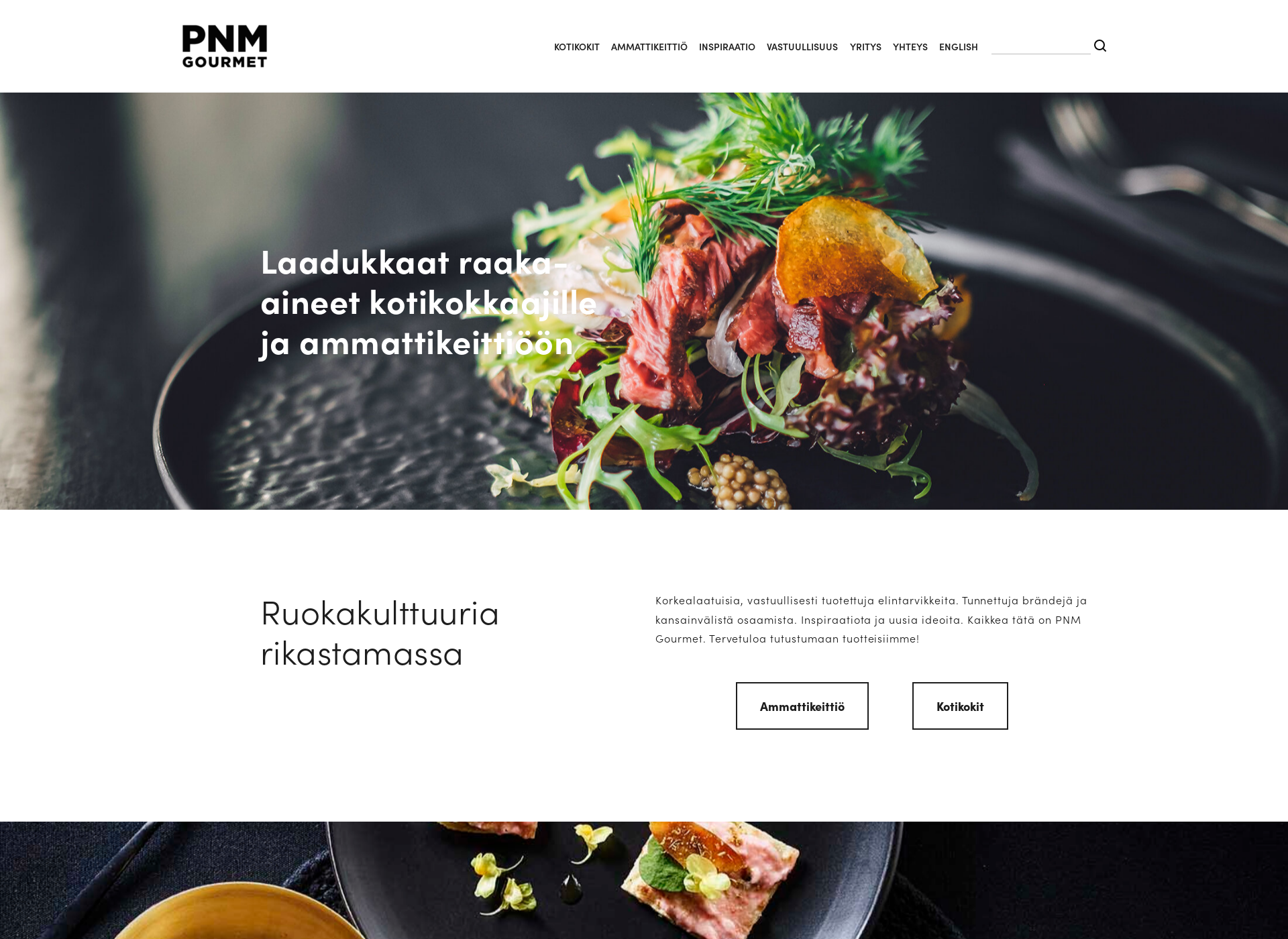 Screenshot for gourmetgruppen.fi
