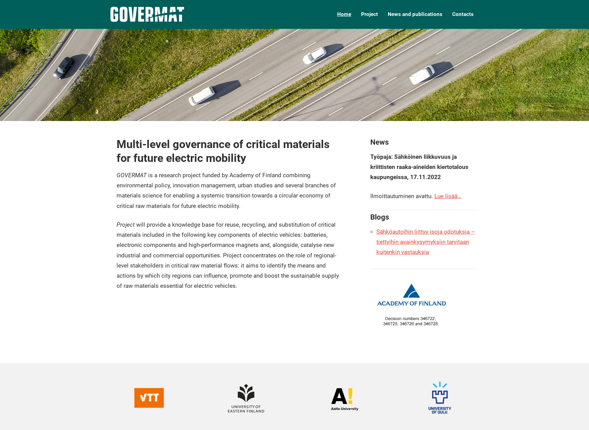 Screenshot for govermat.fi