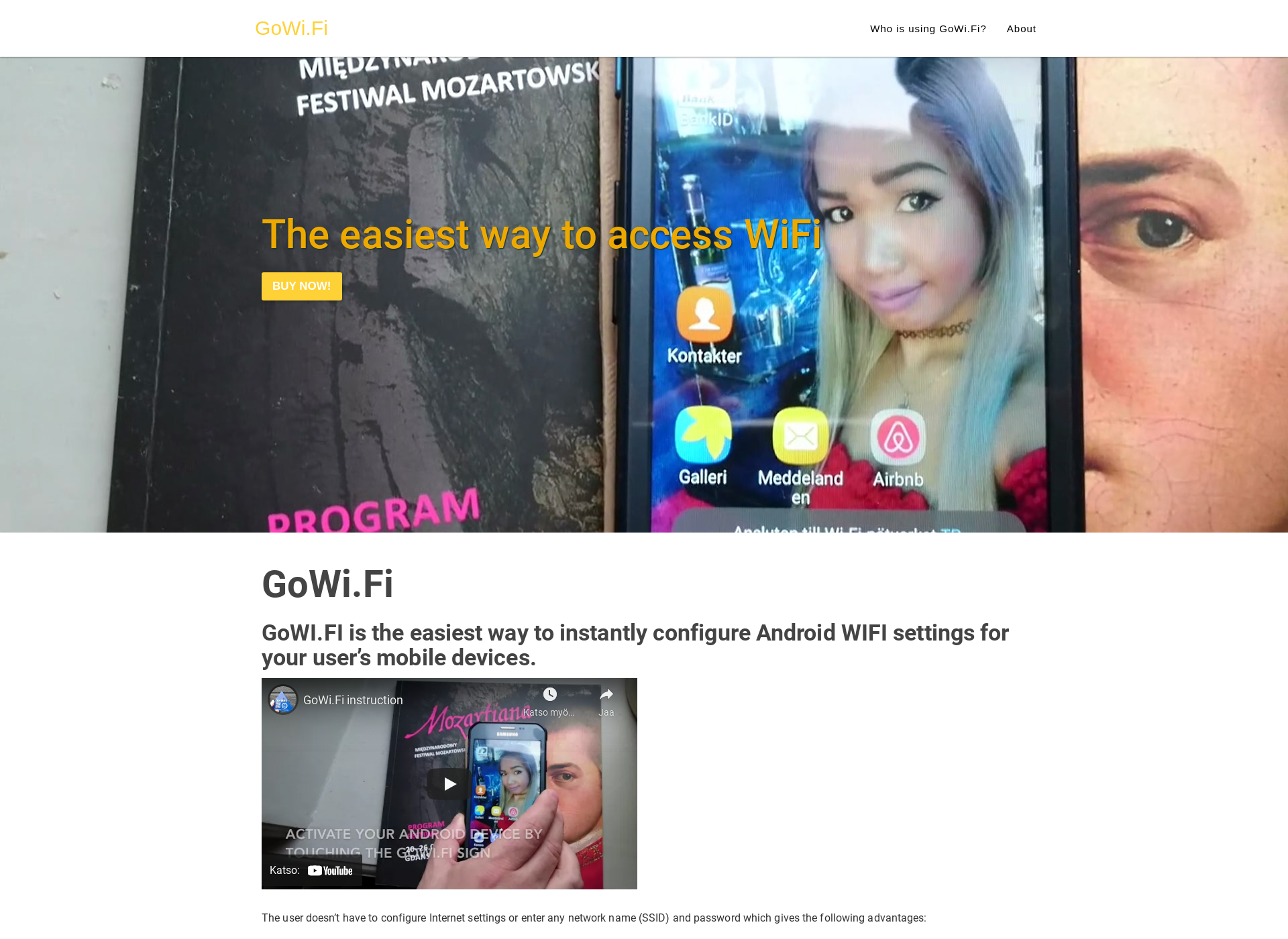 Skärmdump för gowi.fi
