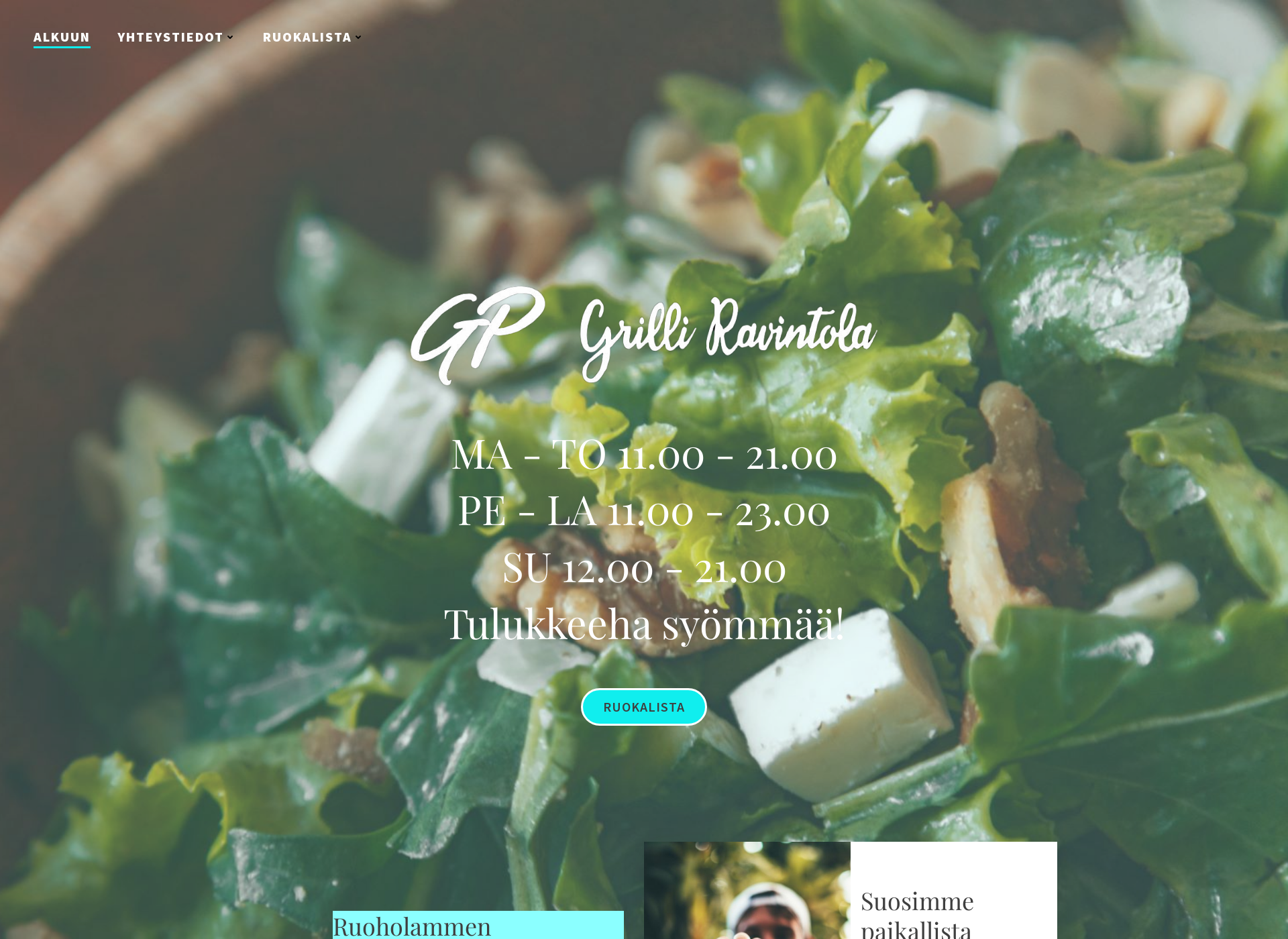 Screenshot for gpgrilliravintola.fi