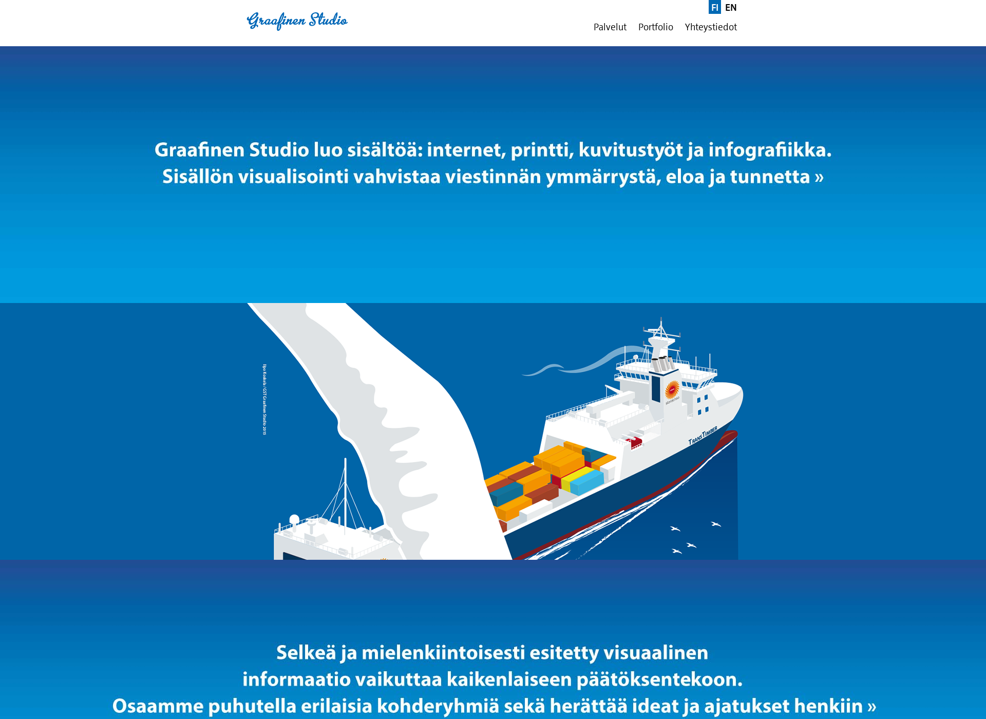 Skärmdump för graafinenstudio.fi
