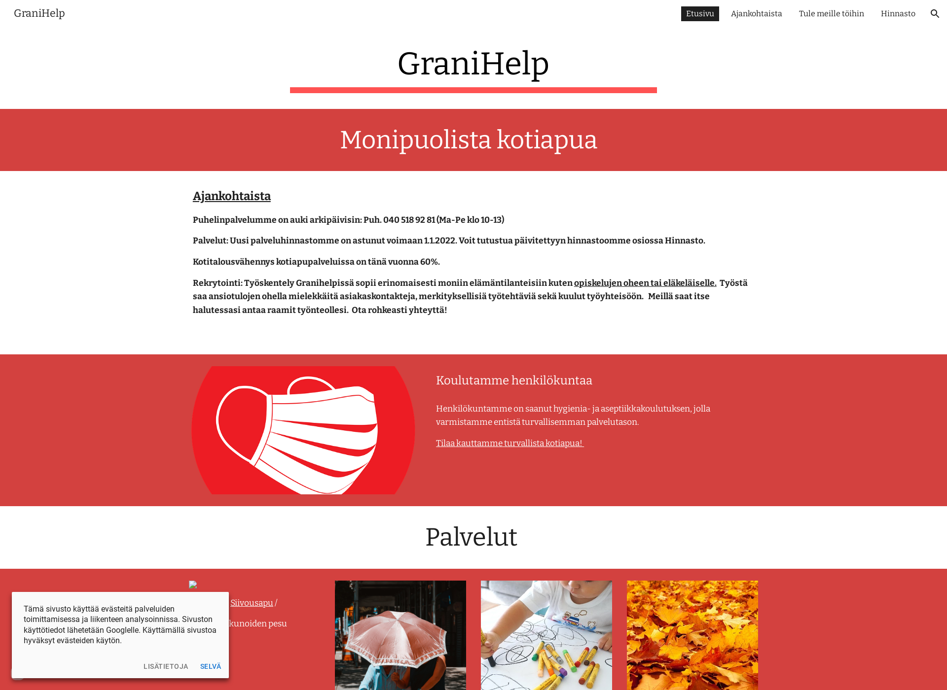 Screenshot for granihelp.fi