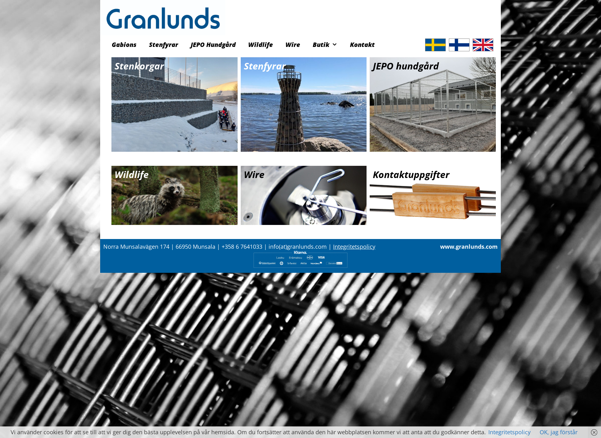 Screenshot for granlunds.fi