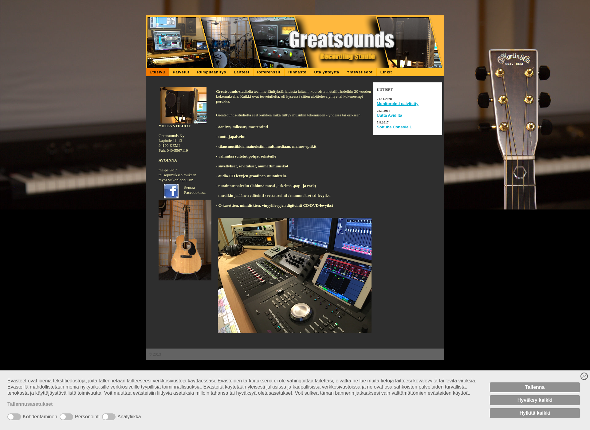 Screenshot for greatsounds.fi