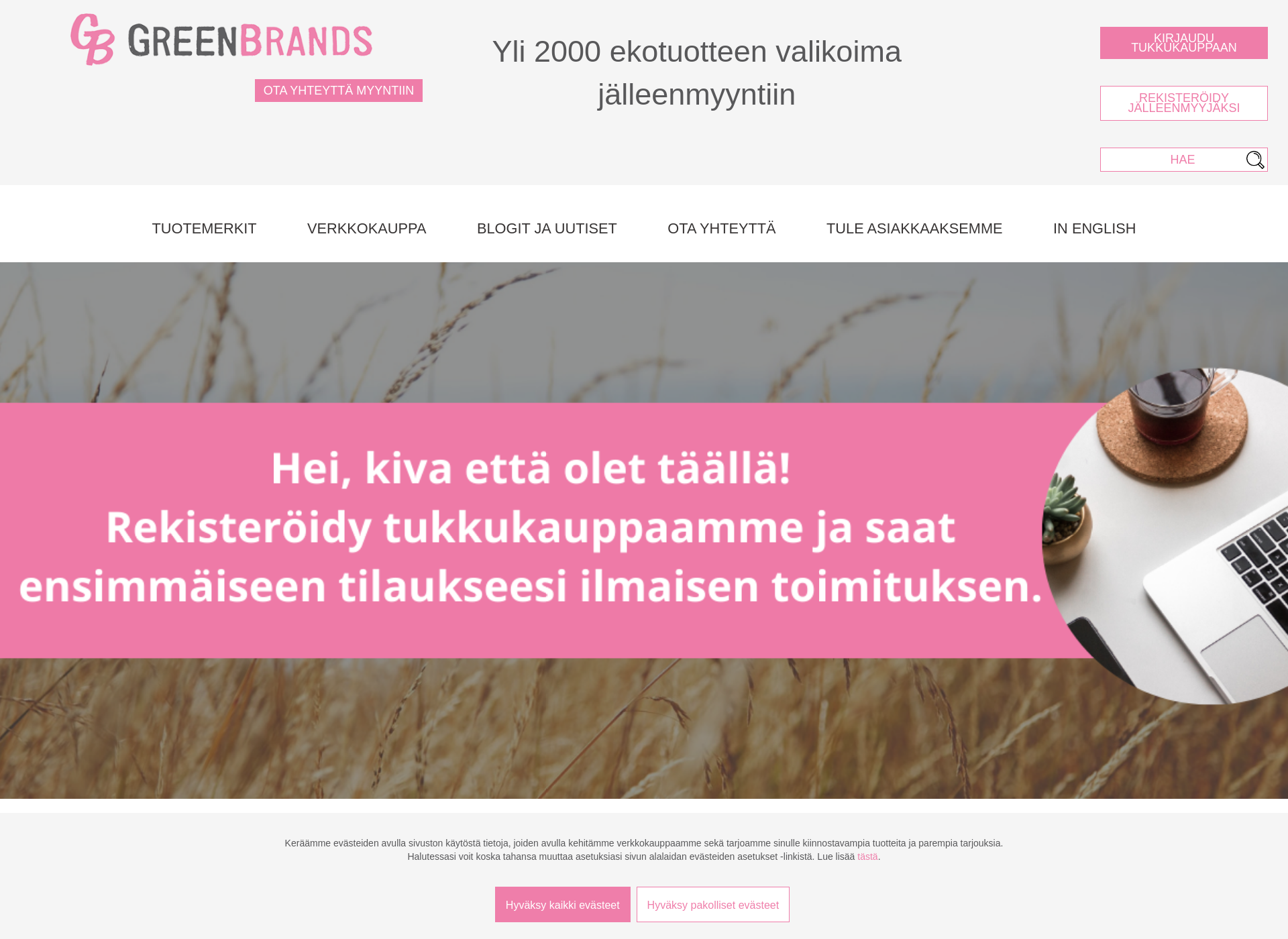 Screenshot for greenbrands.fi