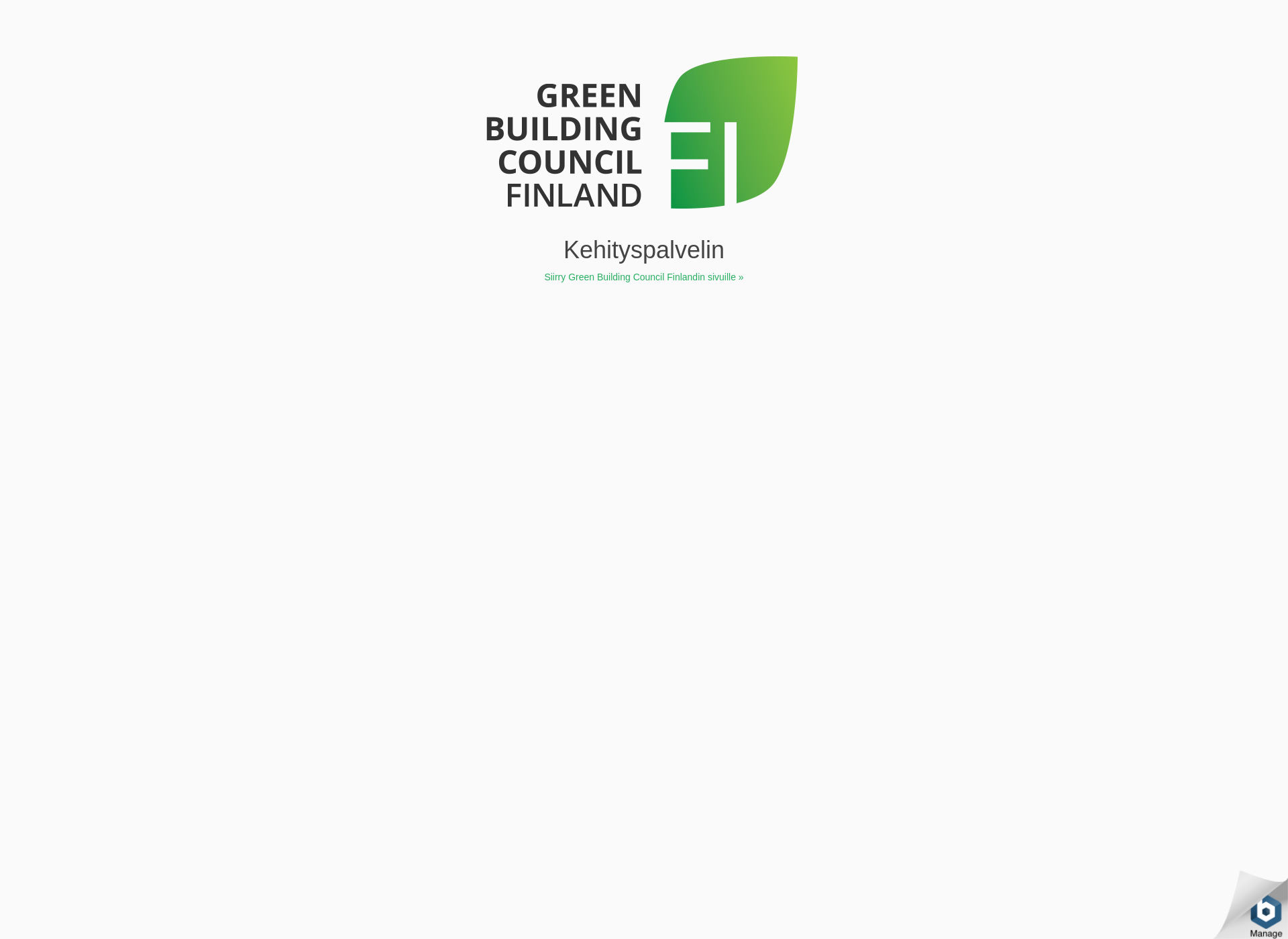 Skärmdump för greenbuildingcouncil.fi