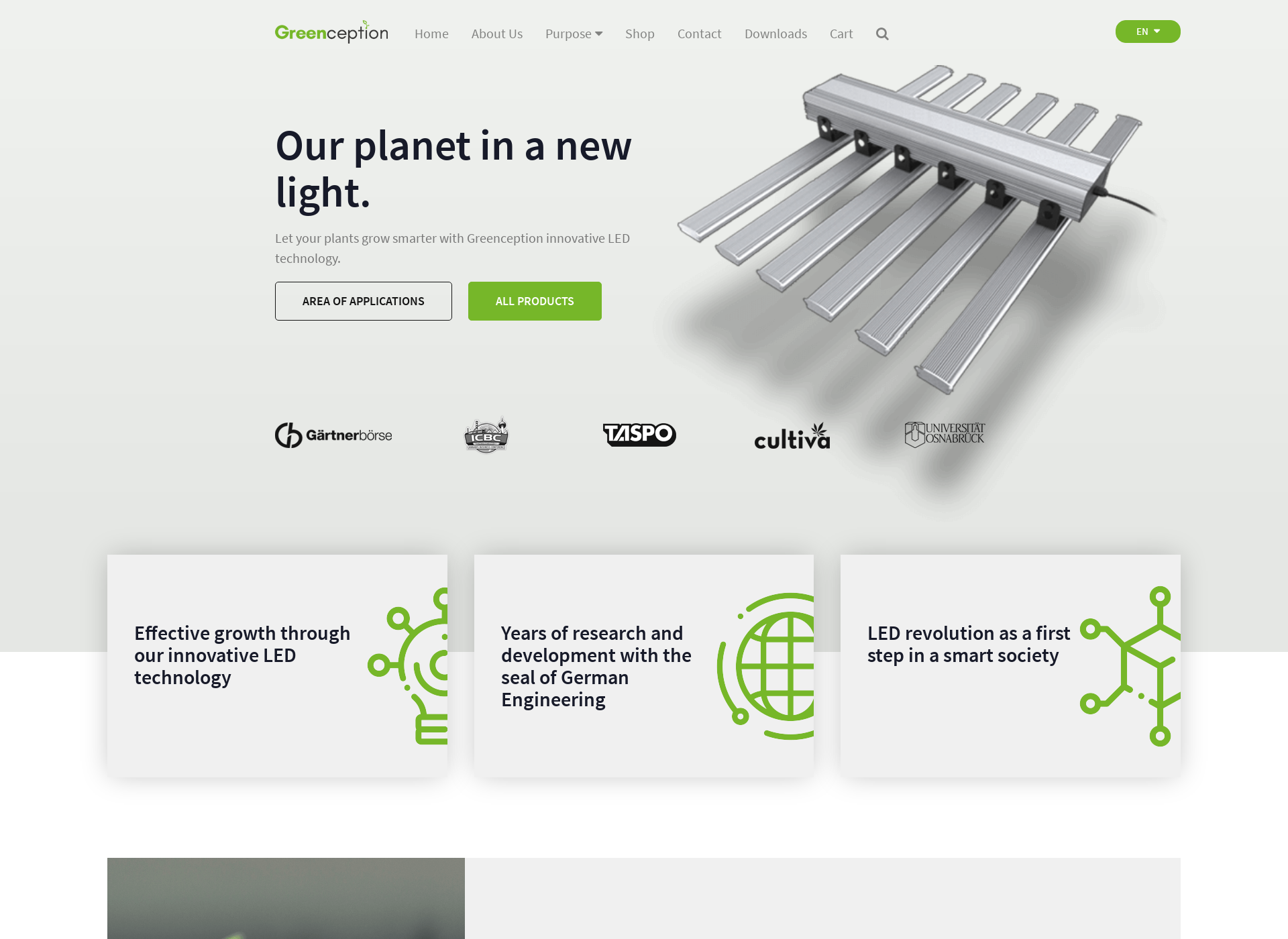 Screenshot for greenception.fi