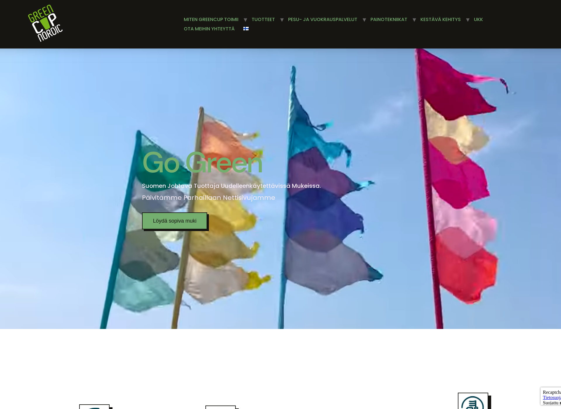 Screenshot for greencup.fi