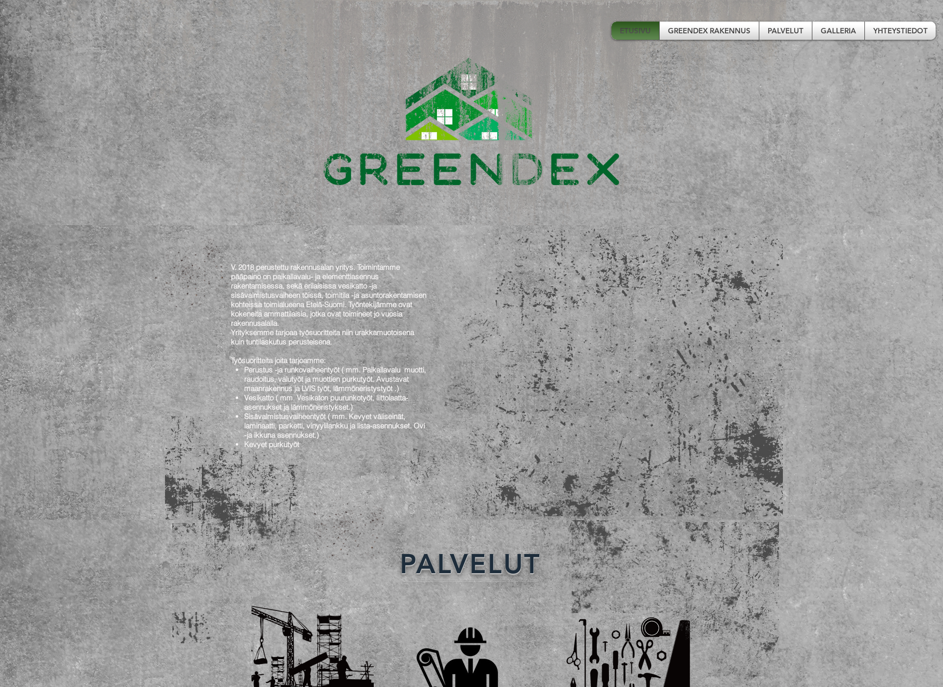 Screenshot for greendex.fi