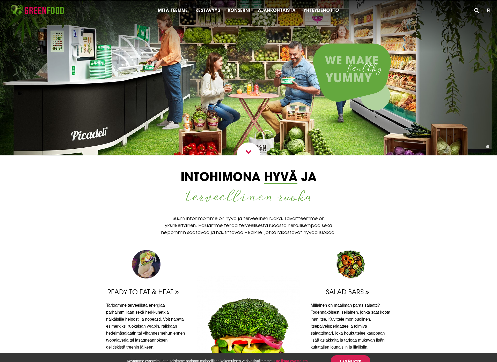 Screenshot for greenfood.fi
