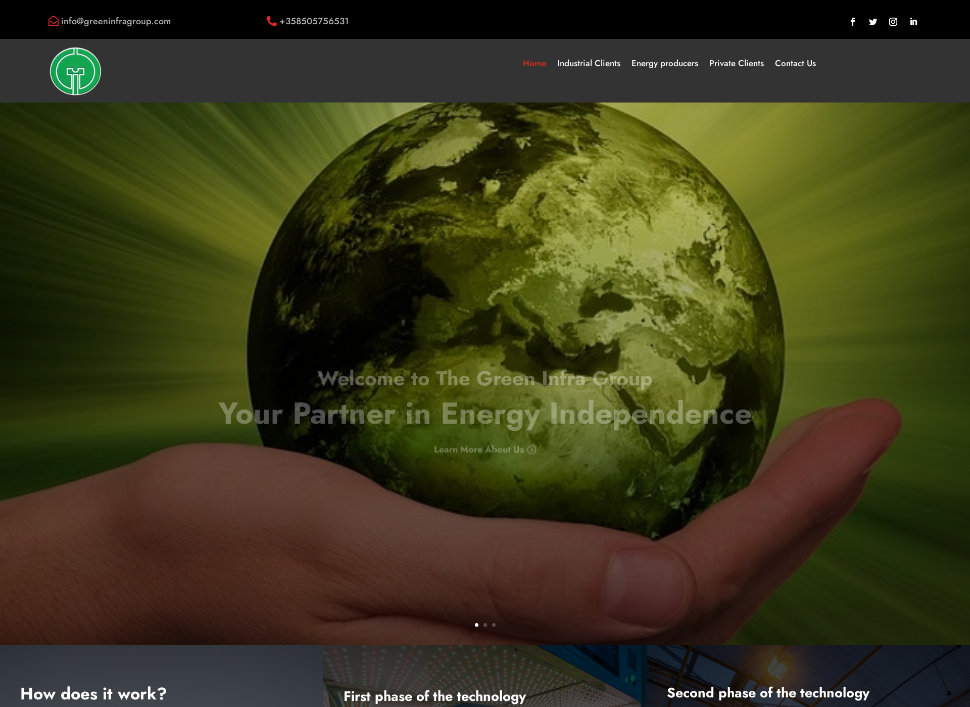 Screenshot for greeninfragroup.com
