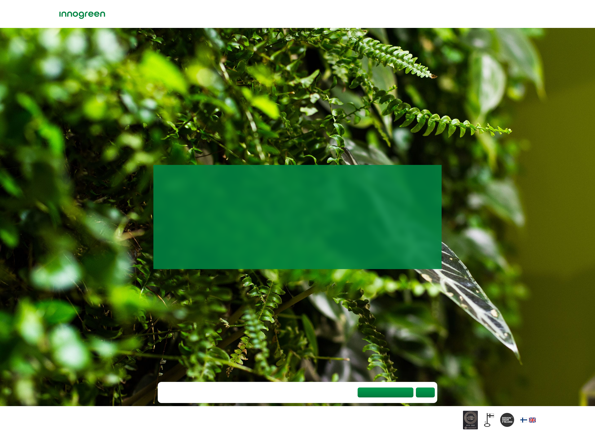 Screenshot for greenisgood.fi