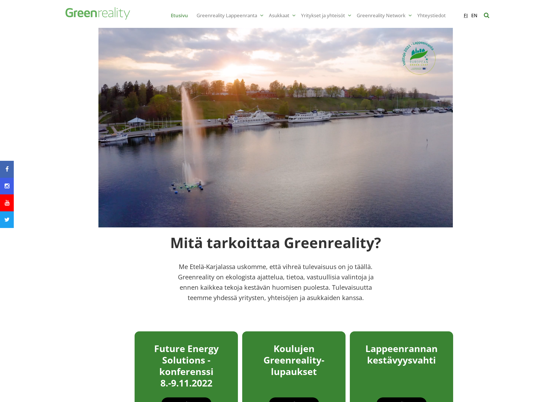 Screenshot for greenreality.fi