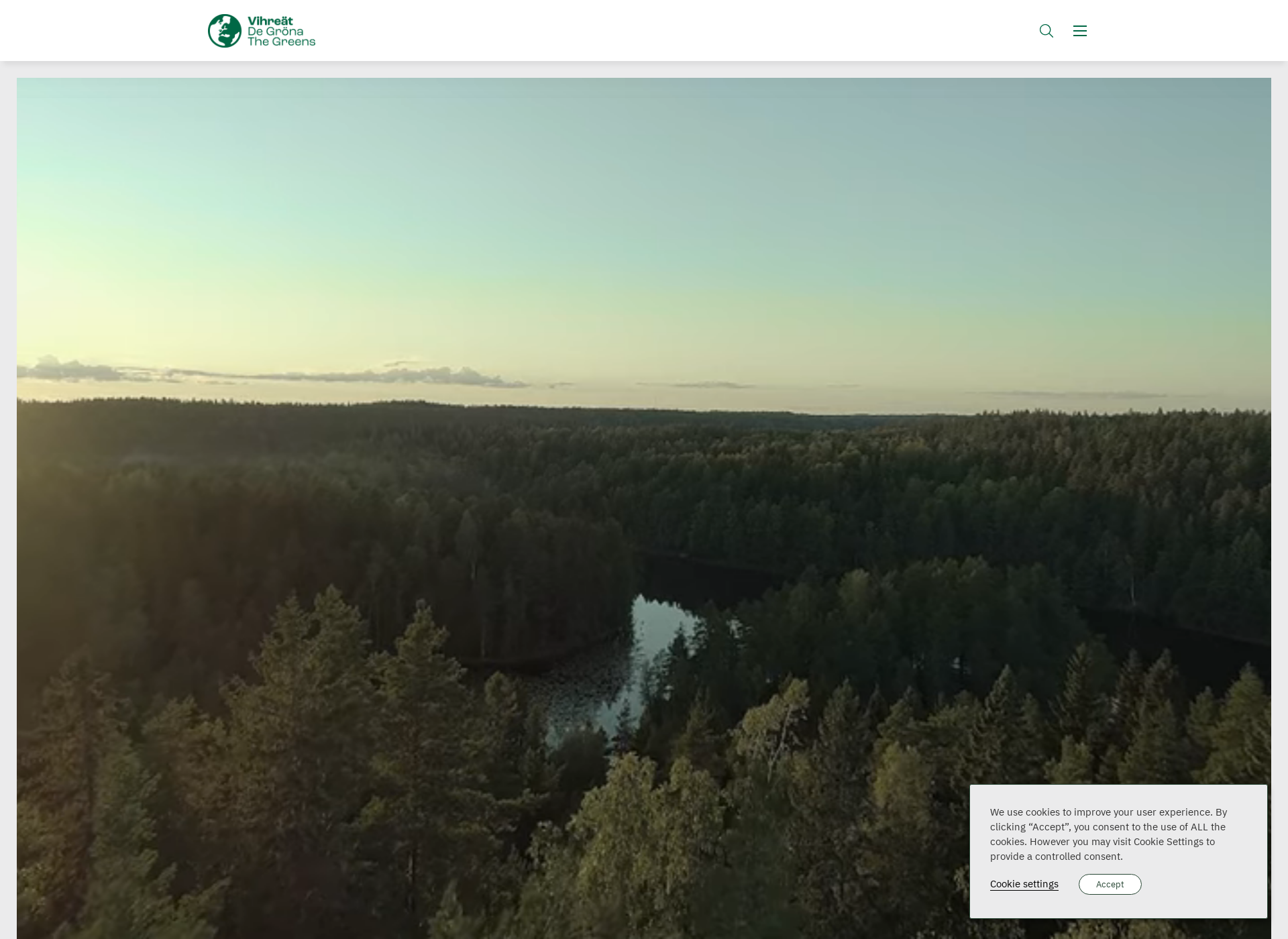 Skärmdump för greens.fi