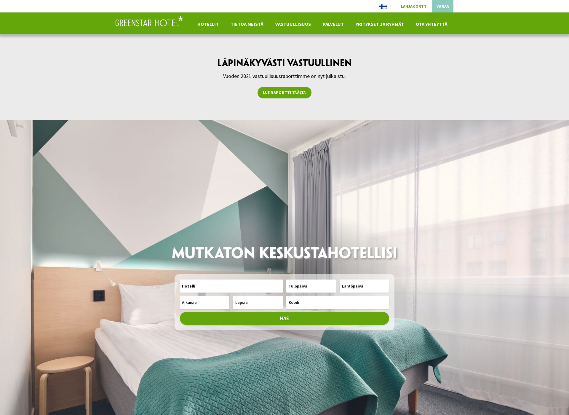 Screenshot for greenstar.fi