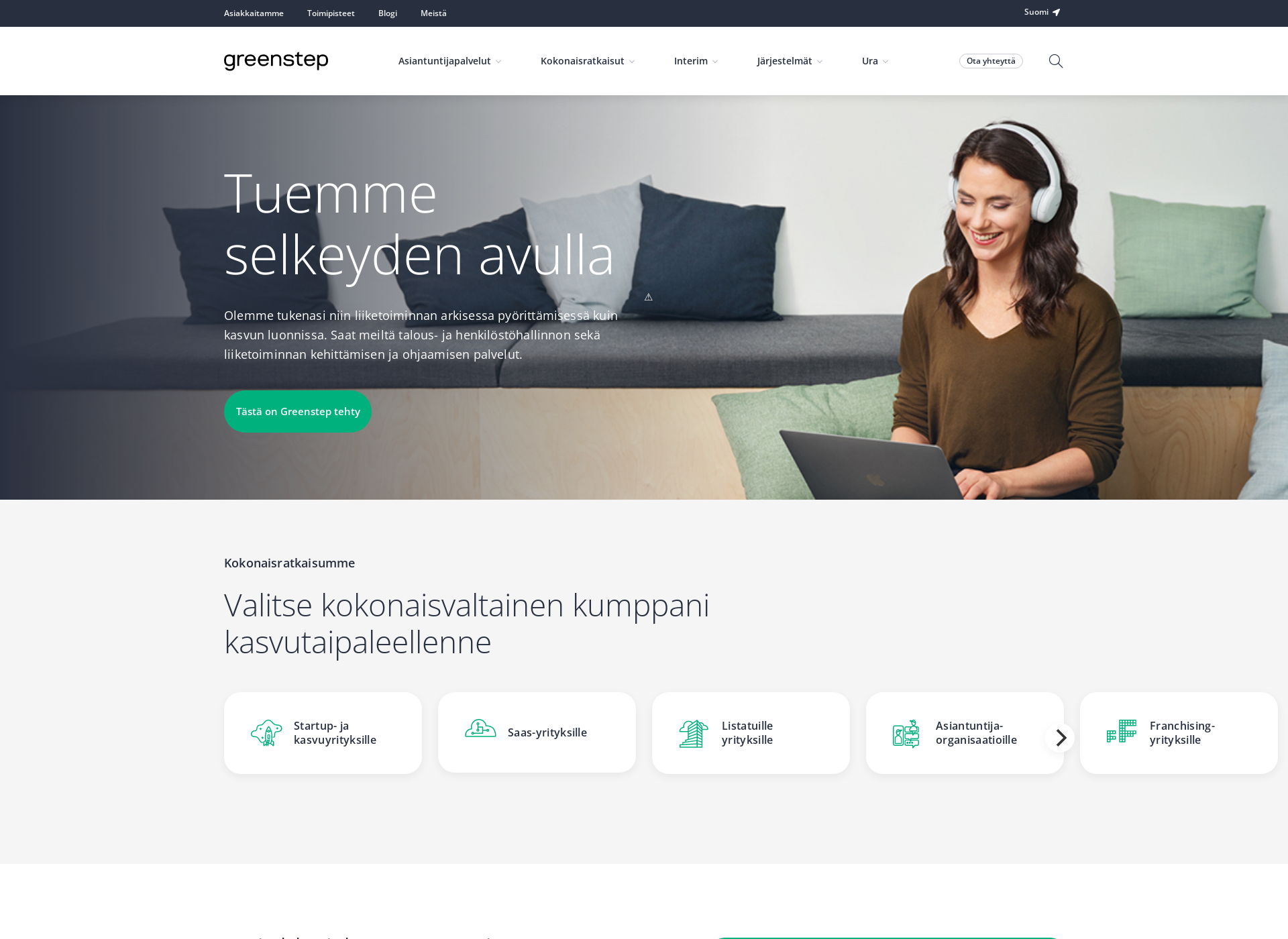 Screenshot for greenstep.fi