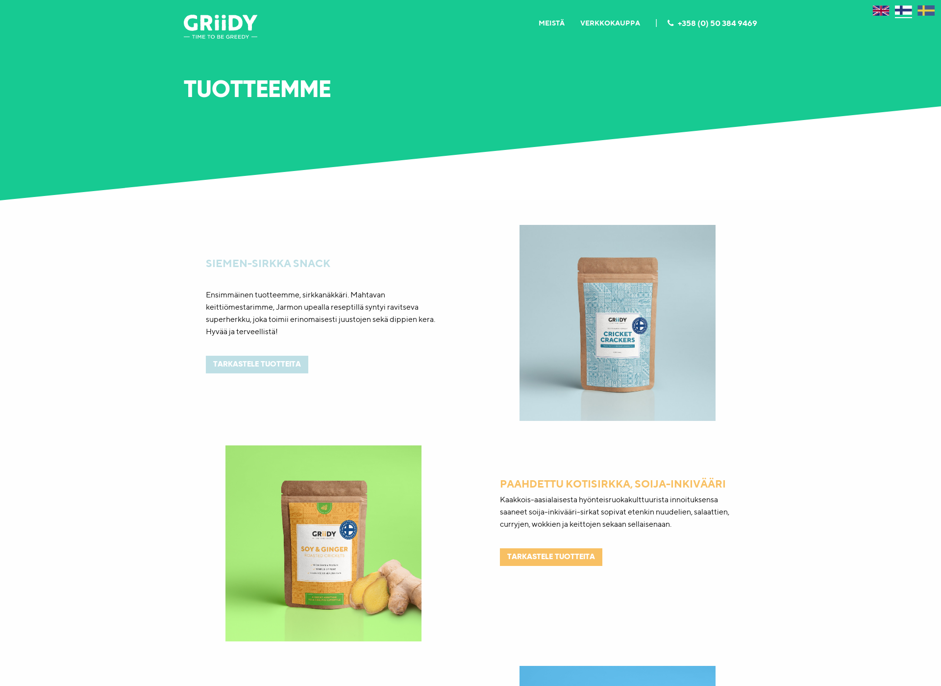 Screenshot for griinsect.fi