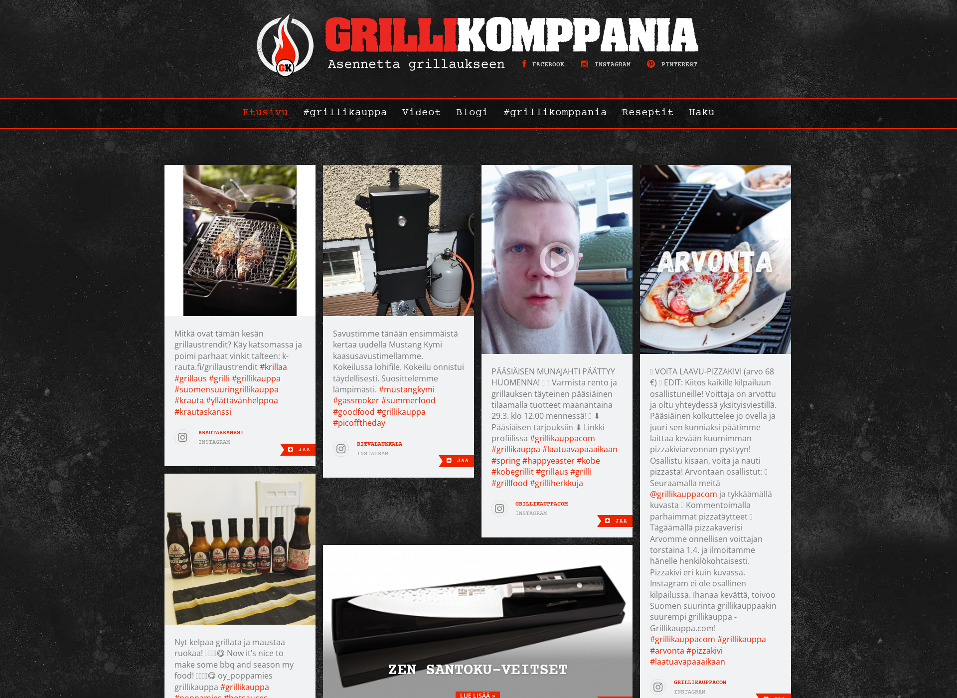 Screenshot for grilliblogi.fi