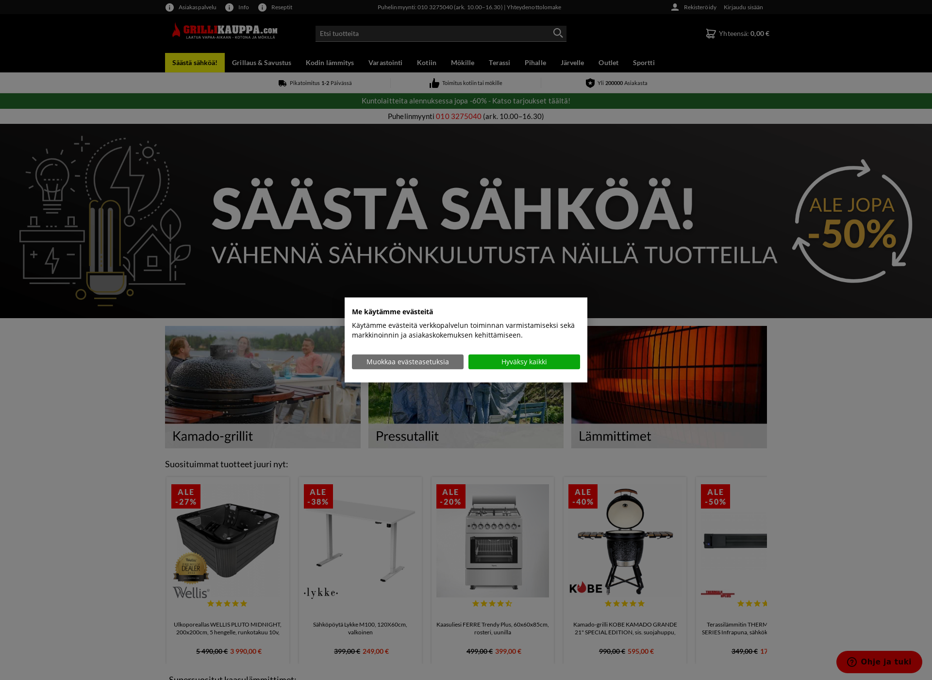 Screenshot for grillikauppa.fi