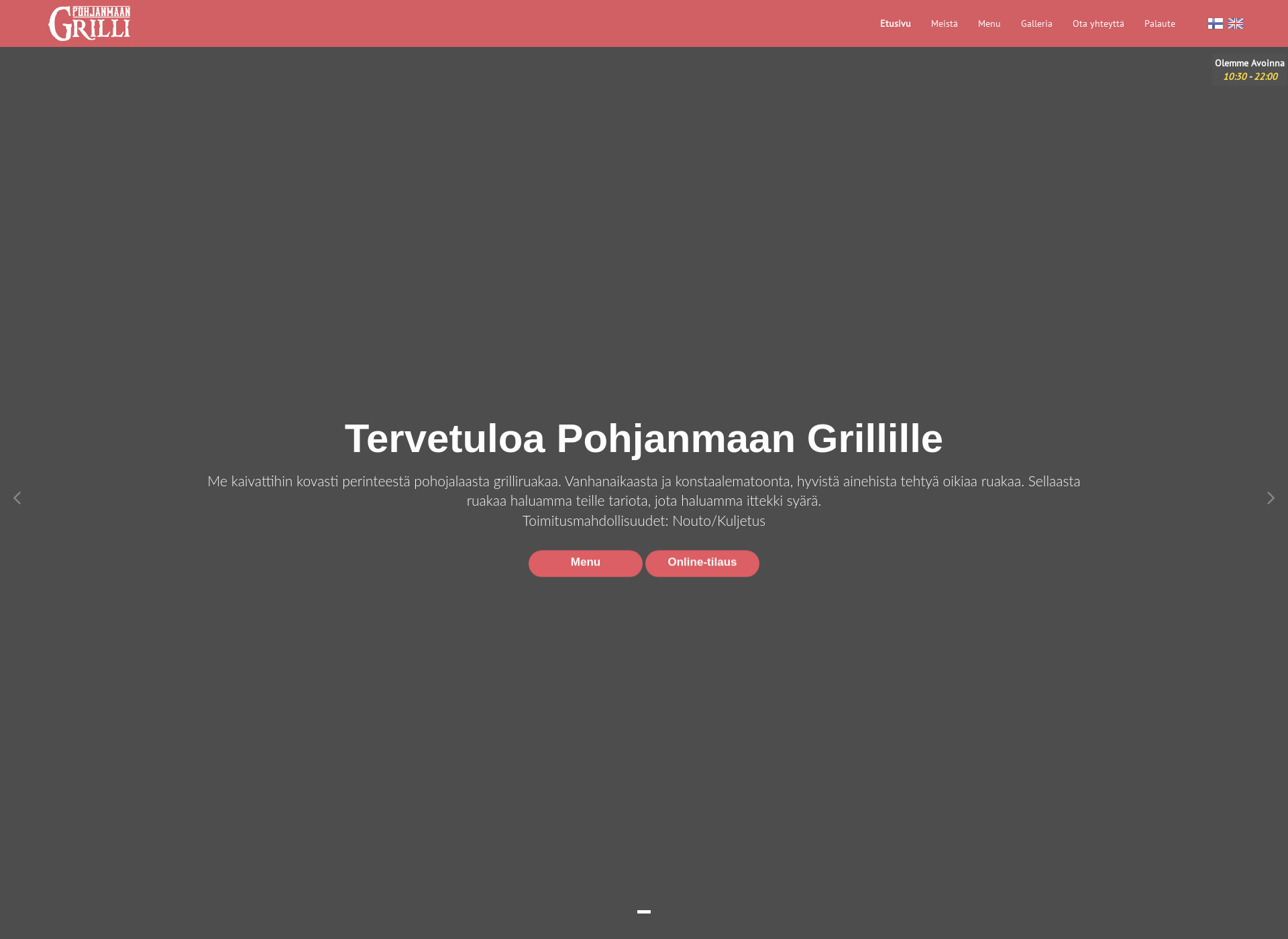 Screenshot for grillille.fi