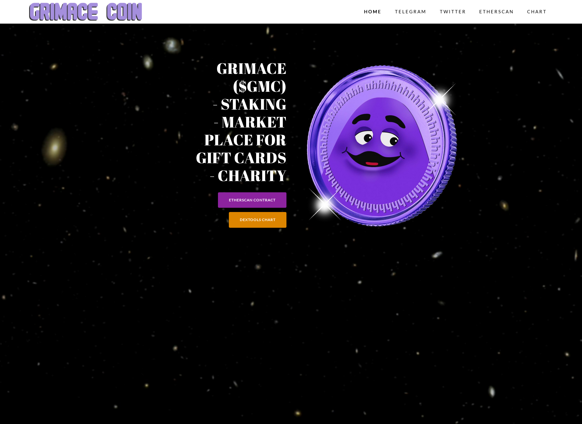 Screenshot for grimacecoin.fi