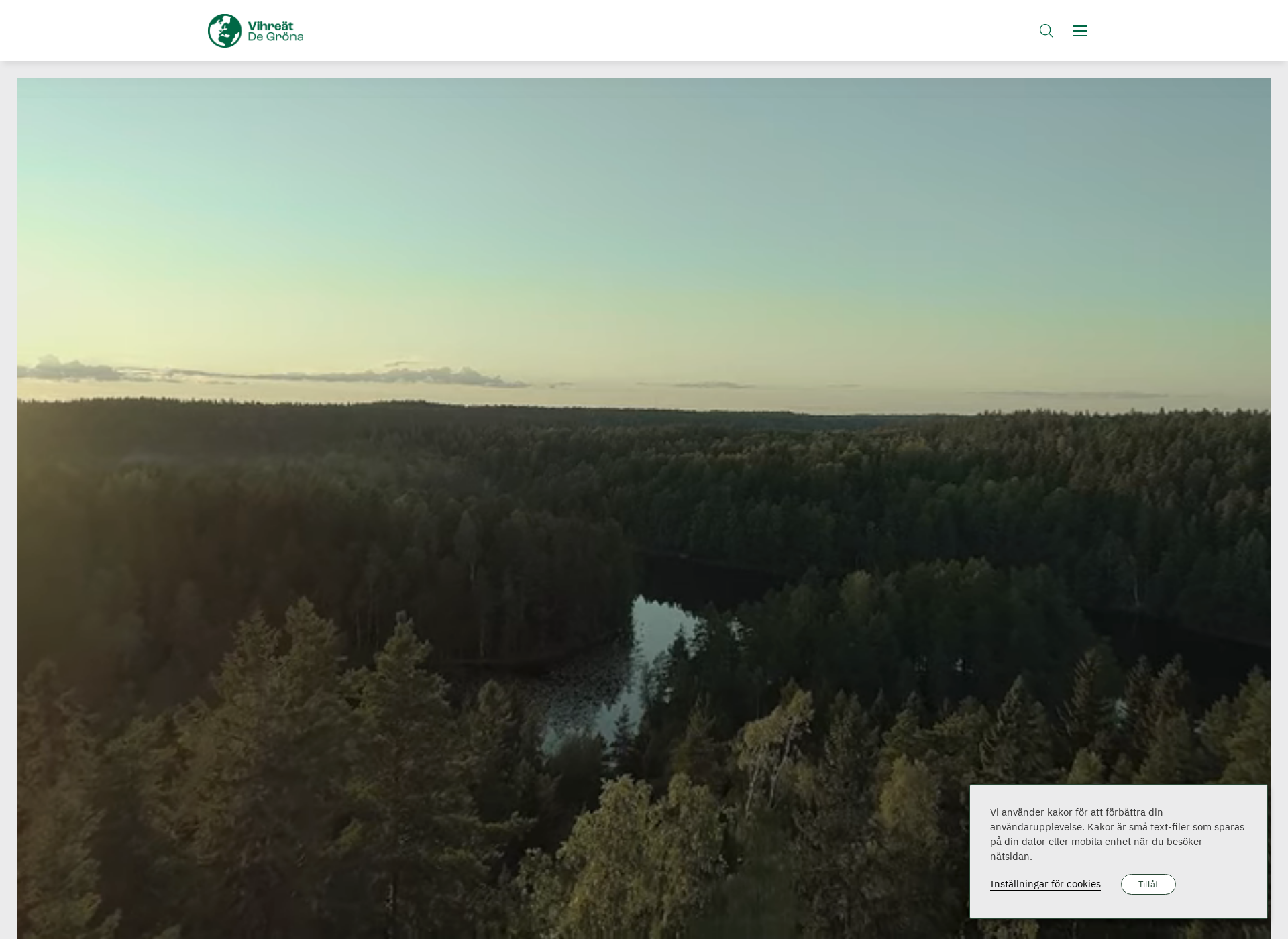 Screenshot for gronaforbundet.fi