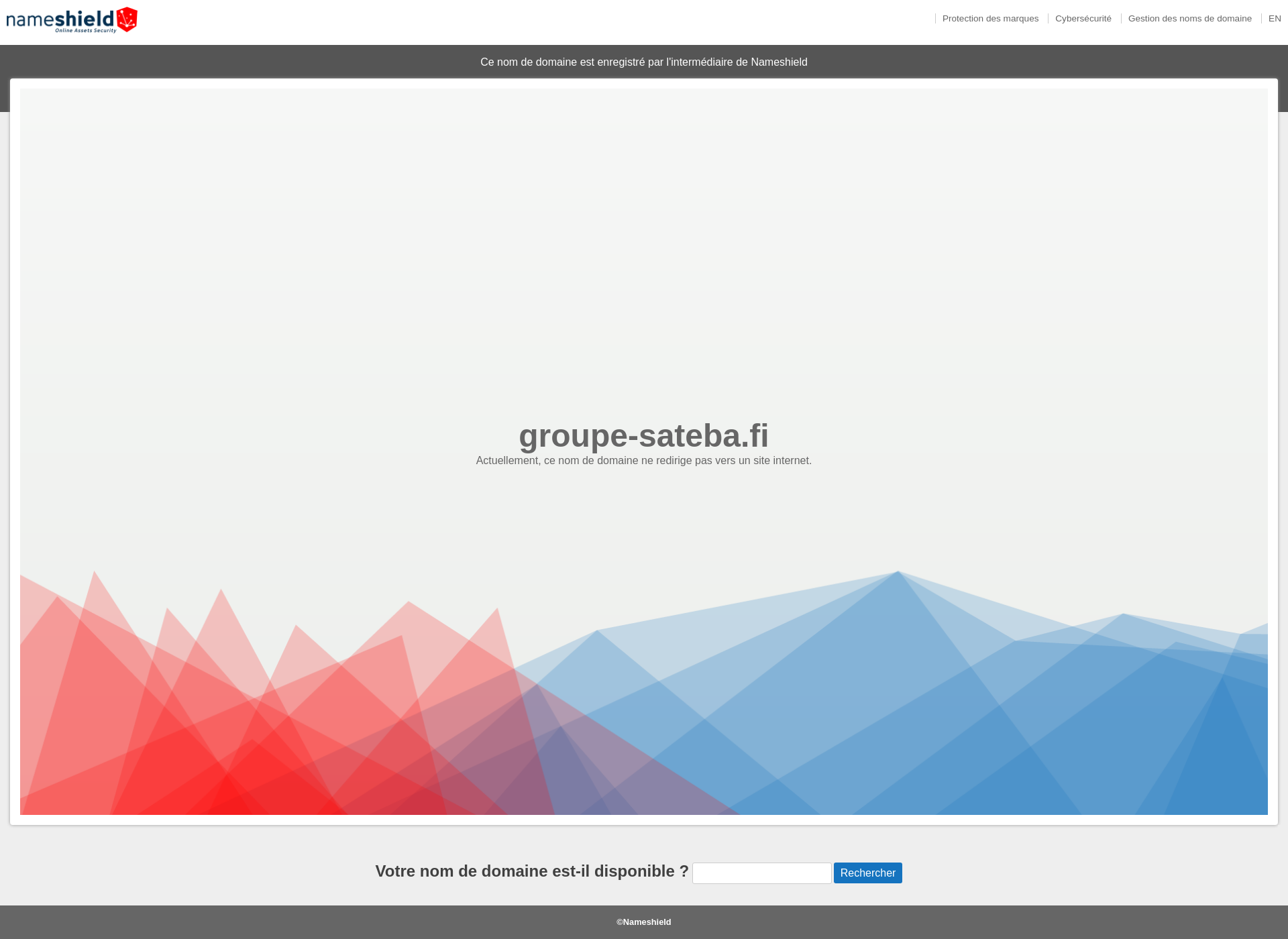 Skärmdump för groupe-sateba.fi