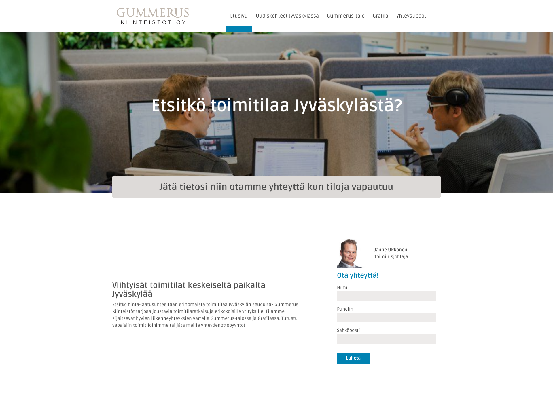 Screenshot for gummeruskiinteistot.fi