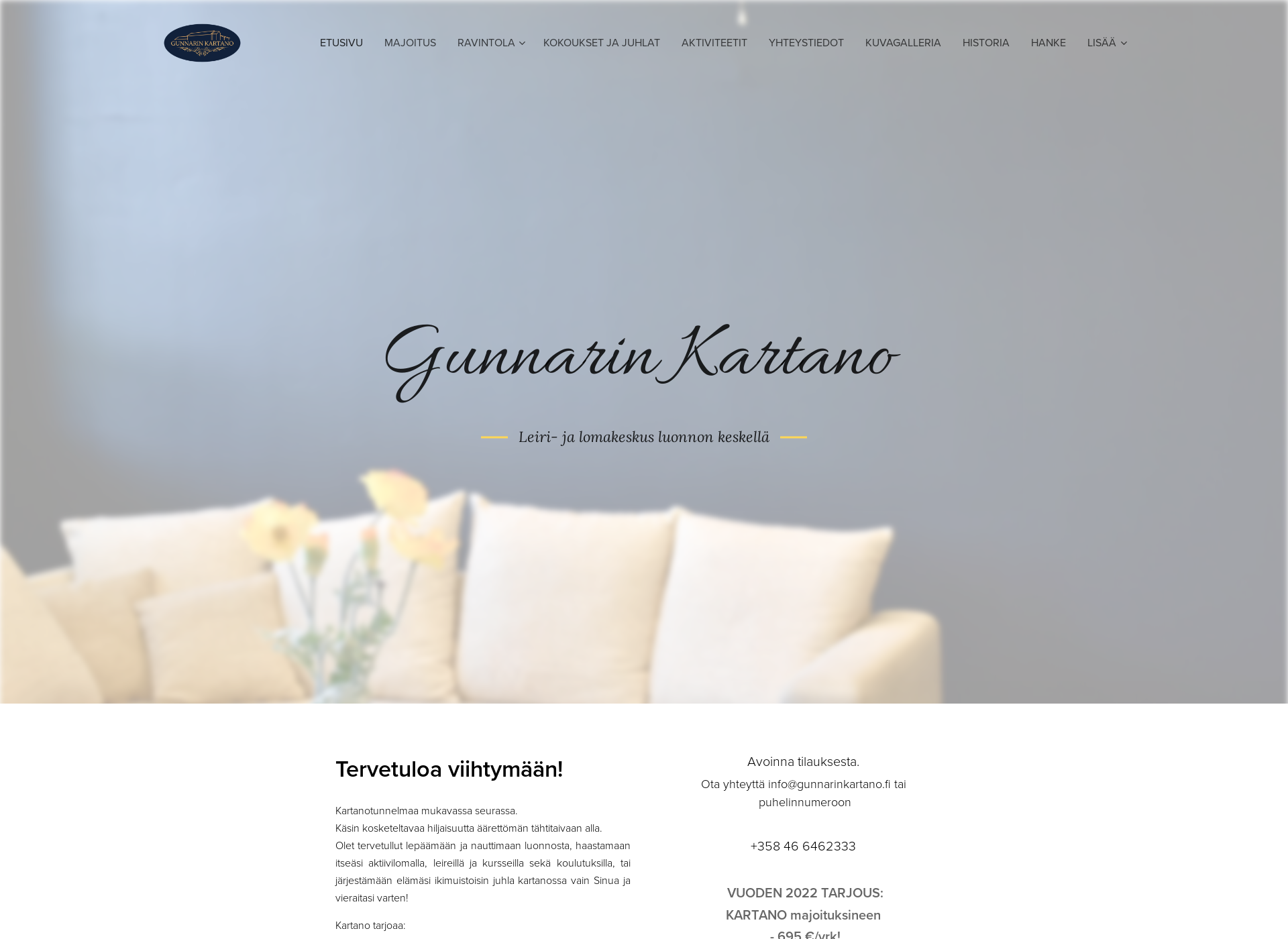 Screenshot for gunnarinkartano.fi