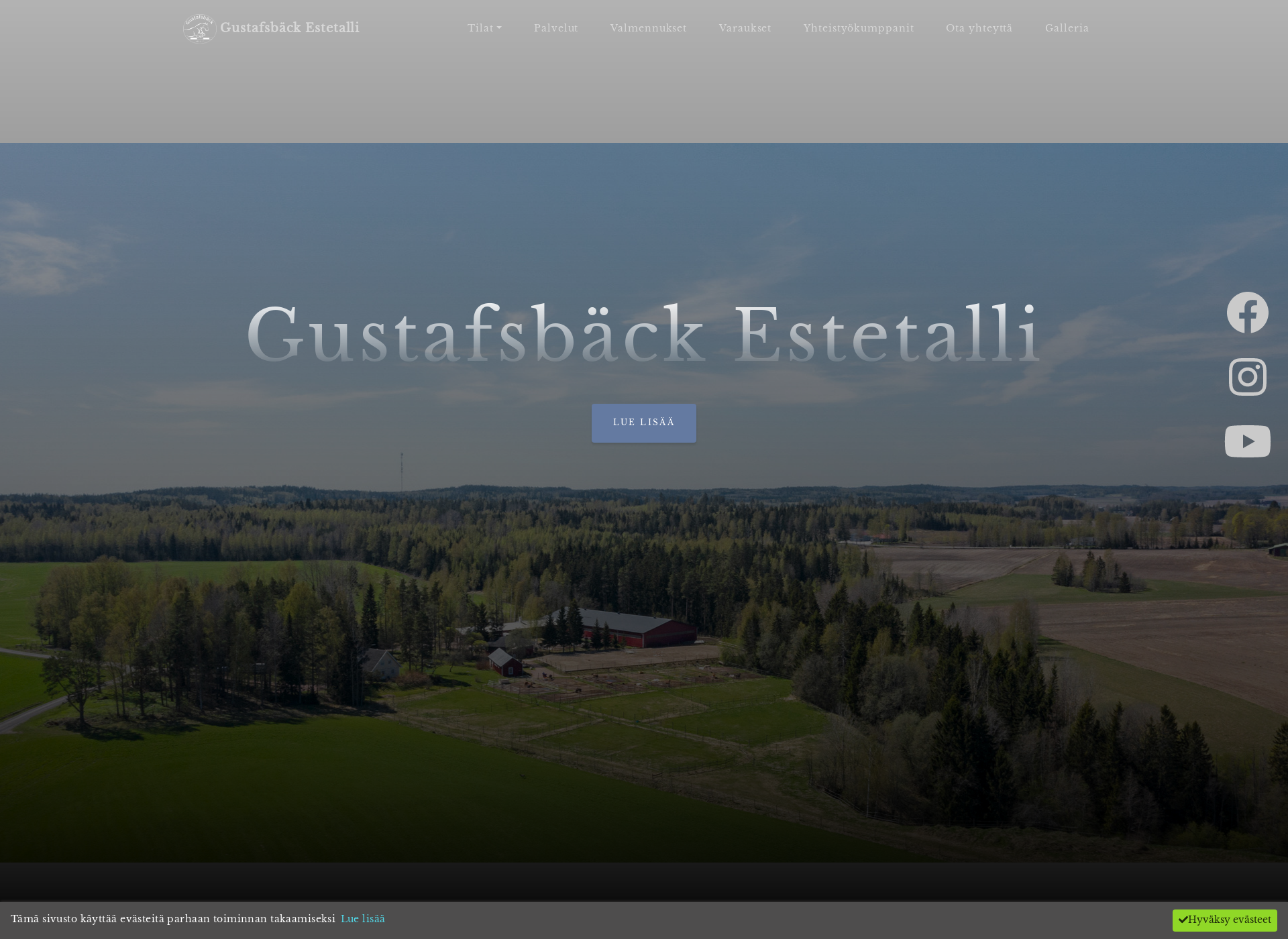 Skärmdump för gustafsbackinratsutila.fi