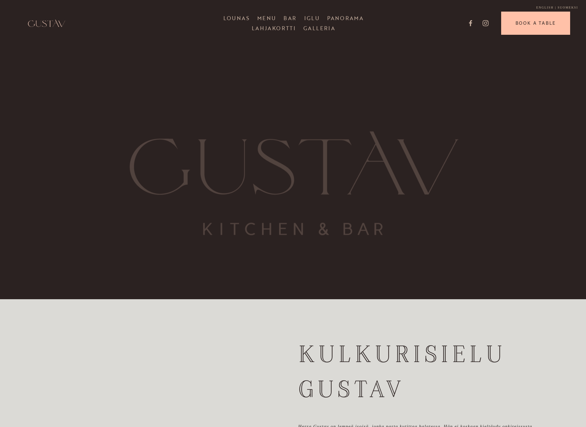 Screenshot for gustavkitchenbar.fi