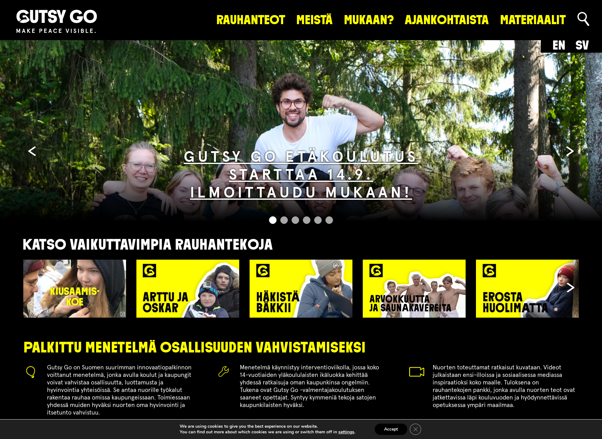 Skärmdump för gutsygo.fi