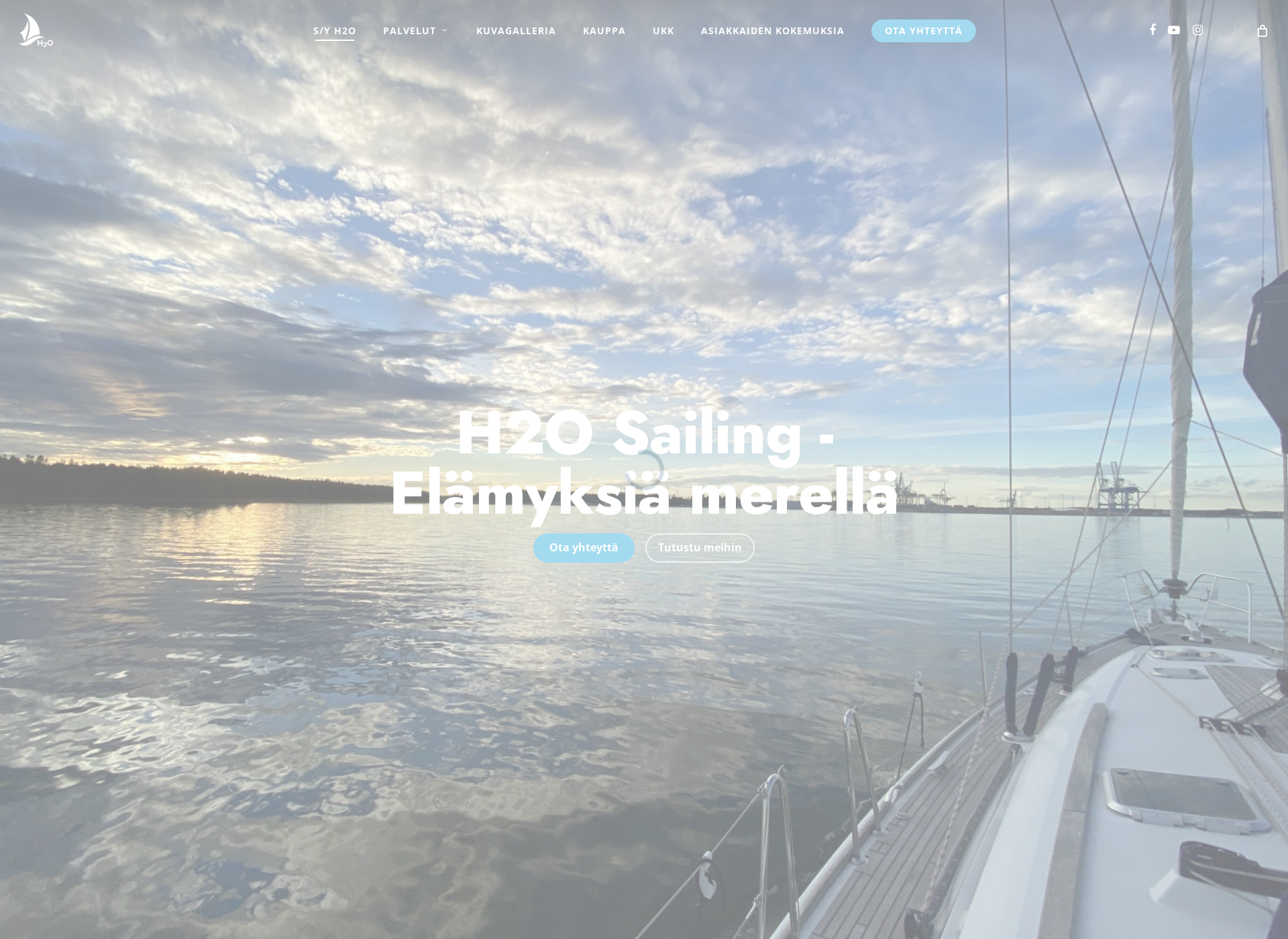 Screenshot for h2o-sailing.fi