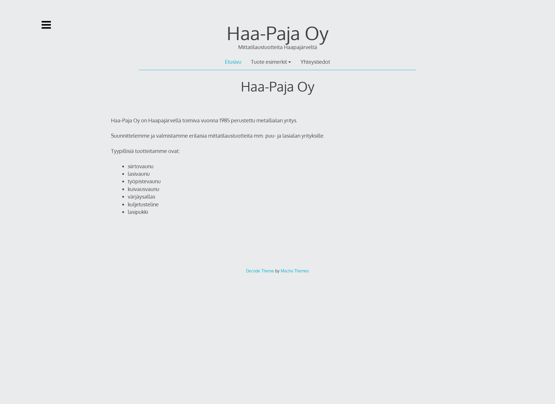 Screenshot for haa-paja.fi