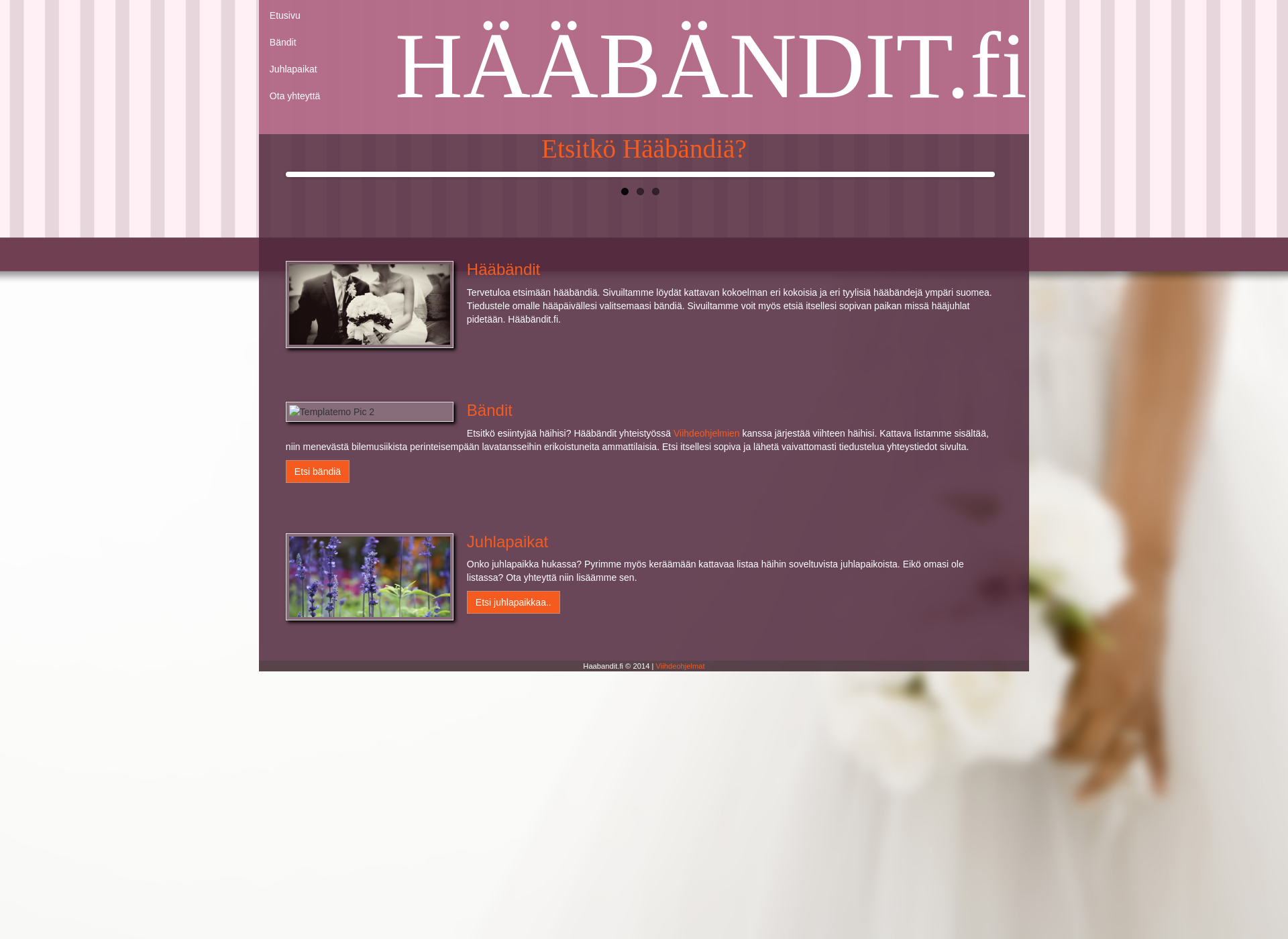 Skärmdump för haabandit.fi