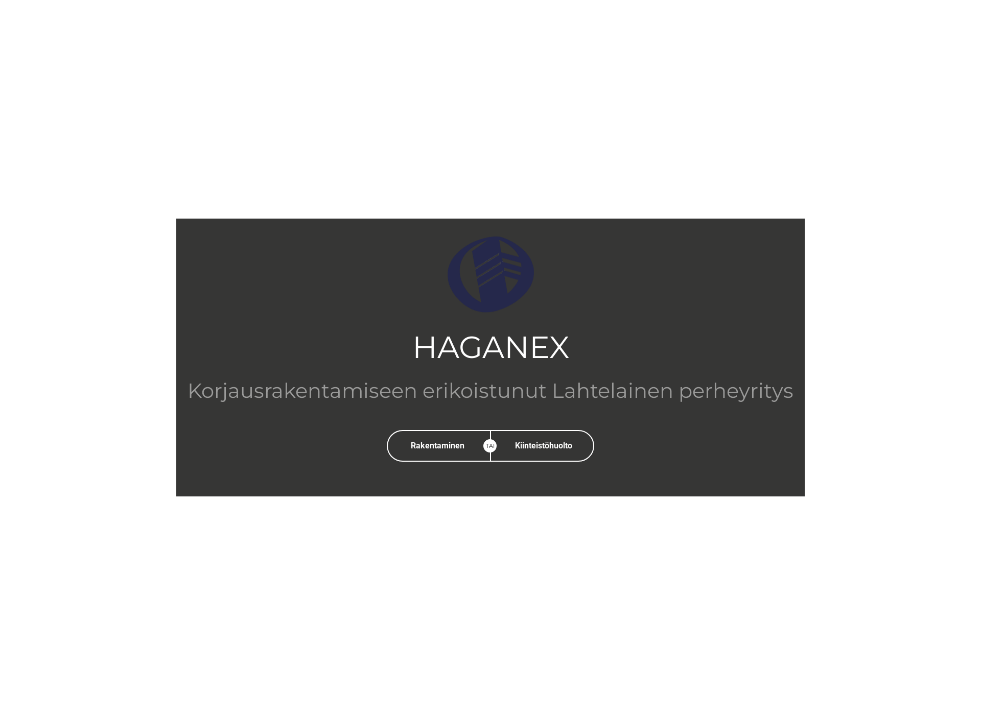 Skärmdump för haganex.fi