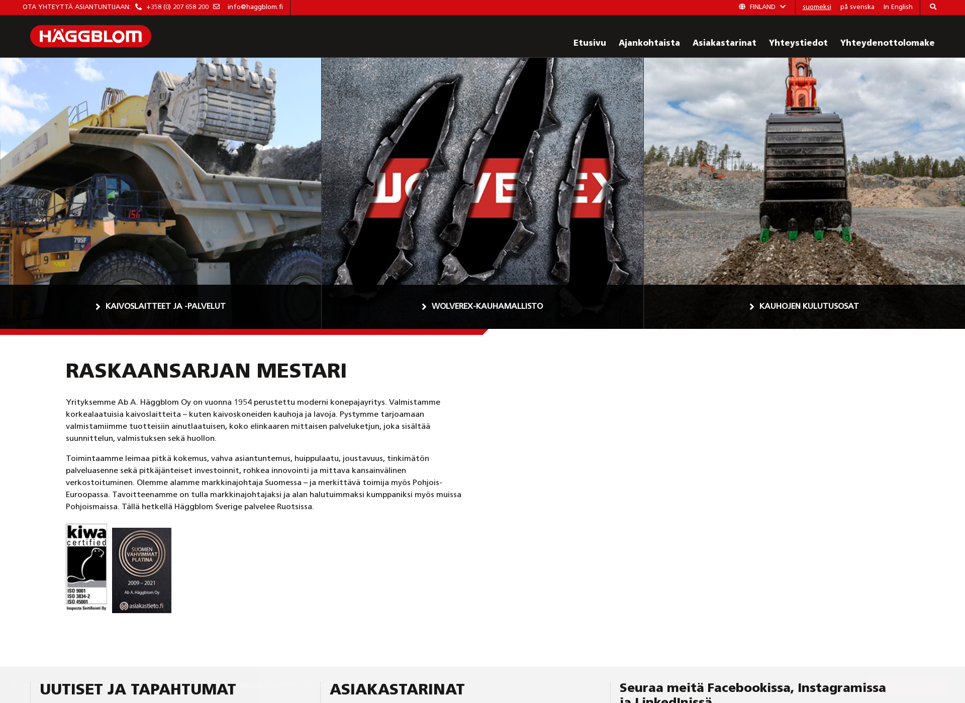 Screenshot for haggblom.fi