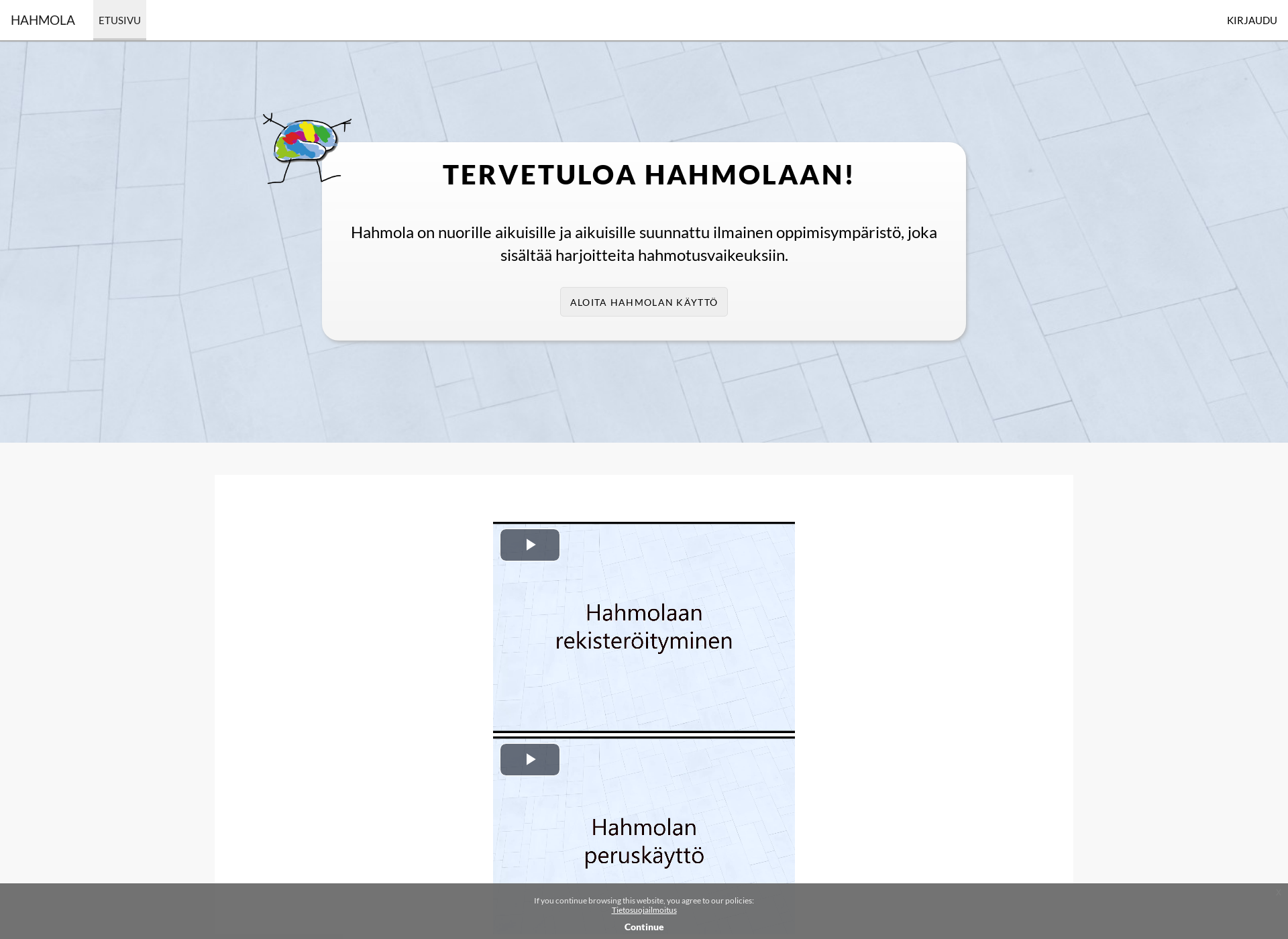 Screenshot for hahmola.fi