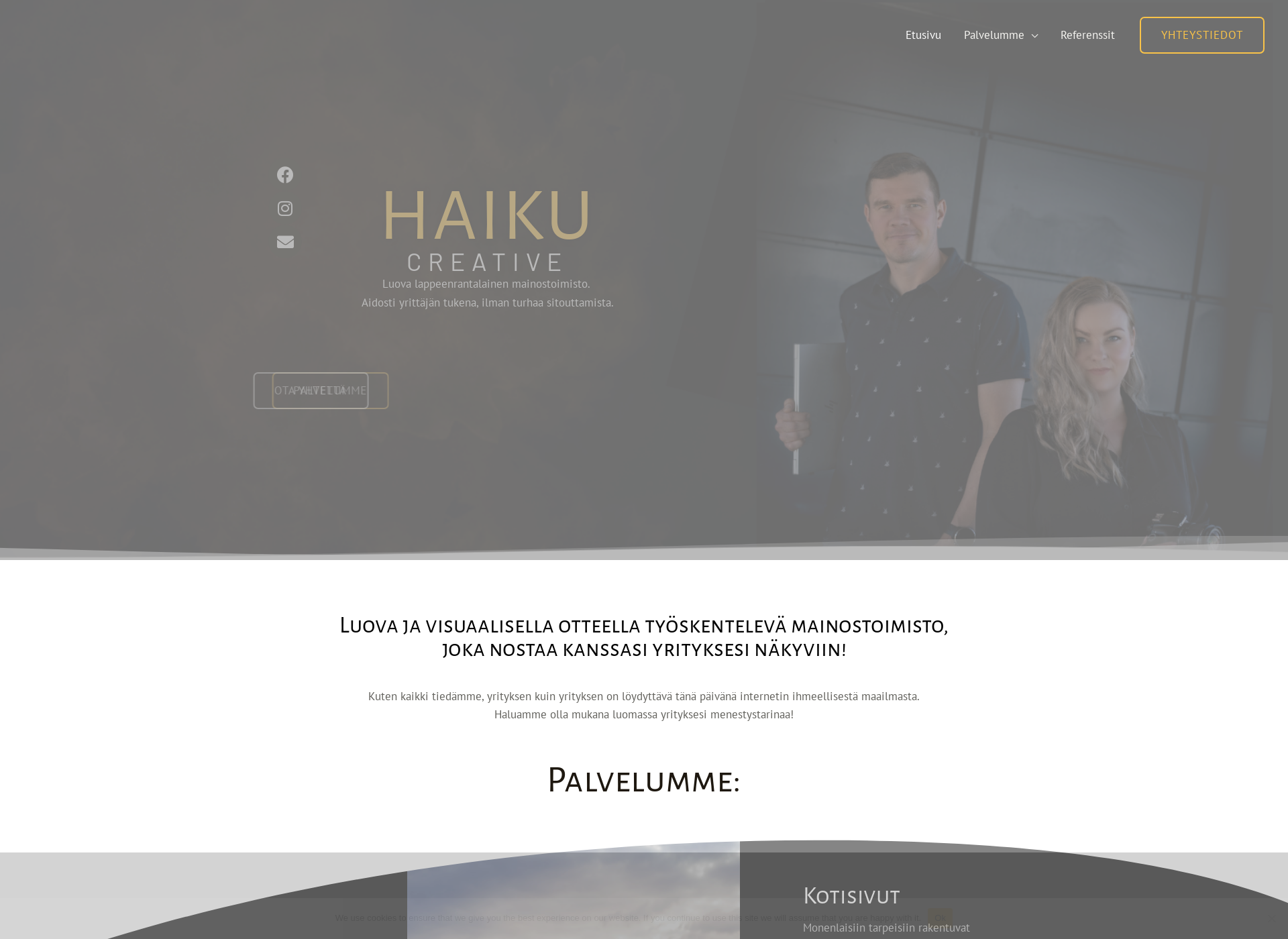 Skärmdump för haikucreative.fi