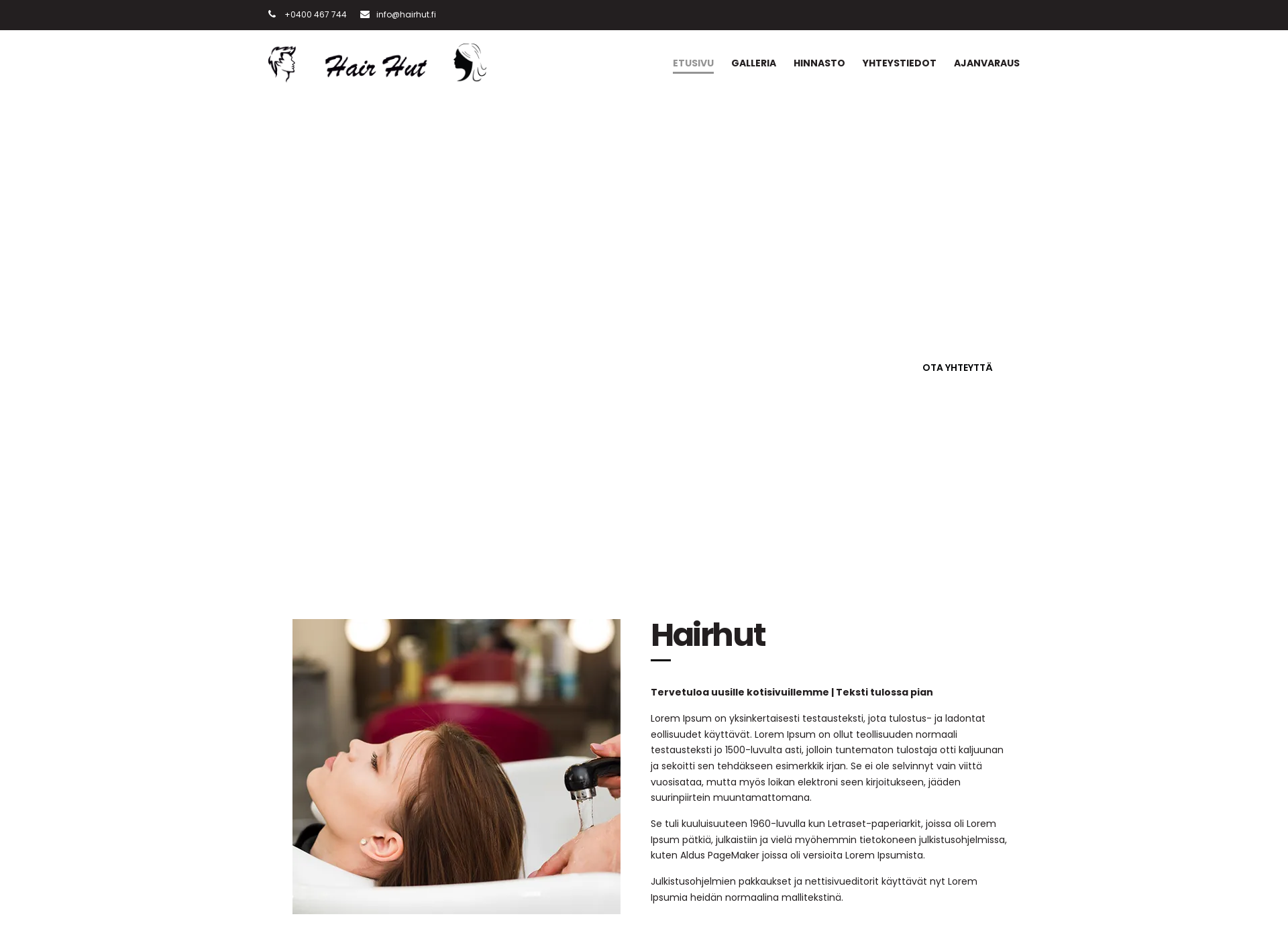 Screenshot for hairhut.fi