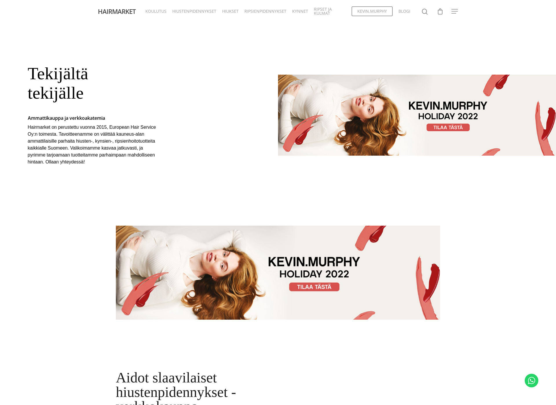 Screenshot for hairmarket.fi