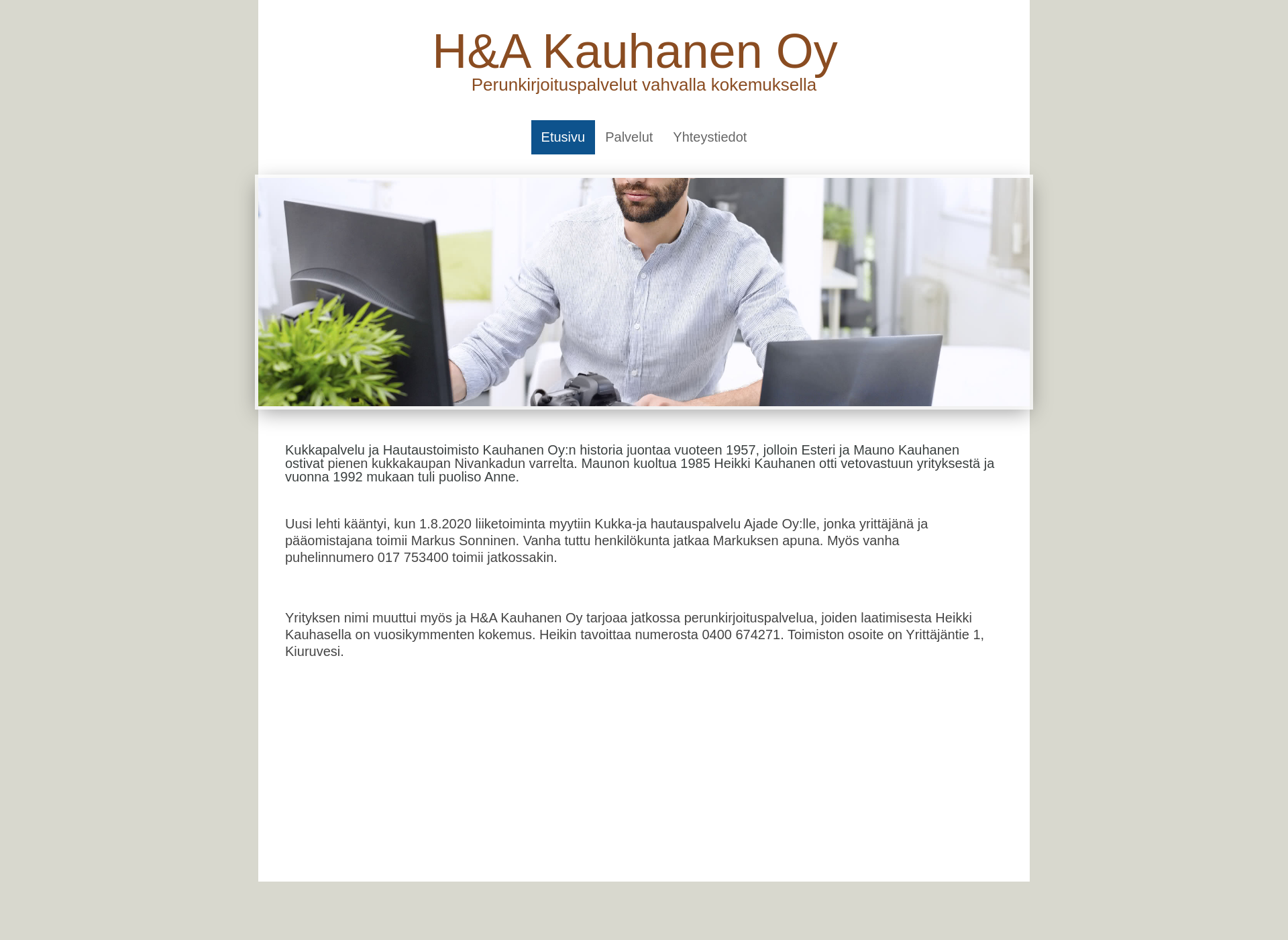 Screenshot for hakauhanen.fi