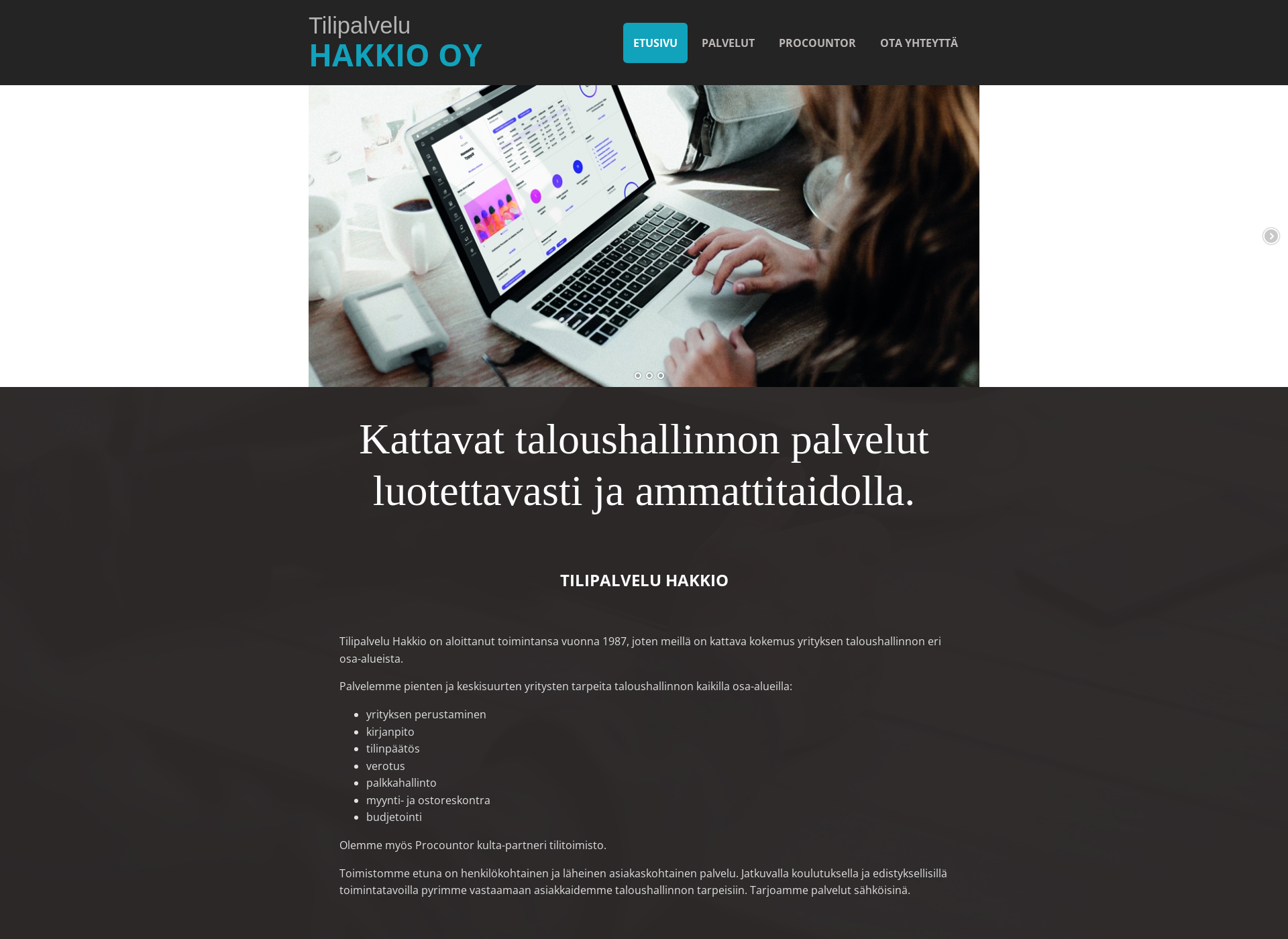 Screenshot for hakkio.fi