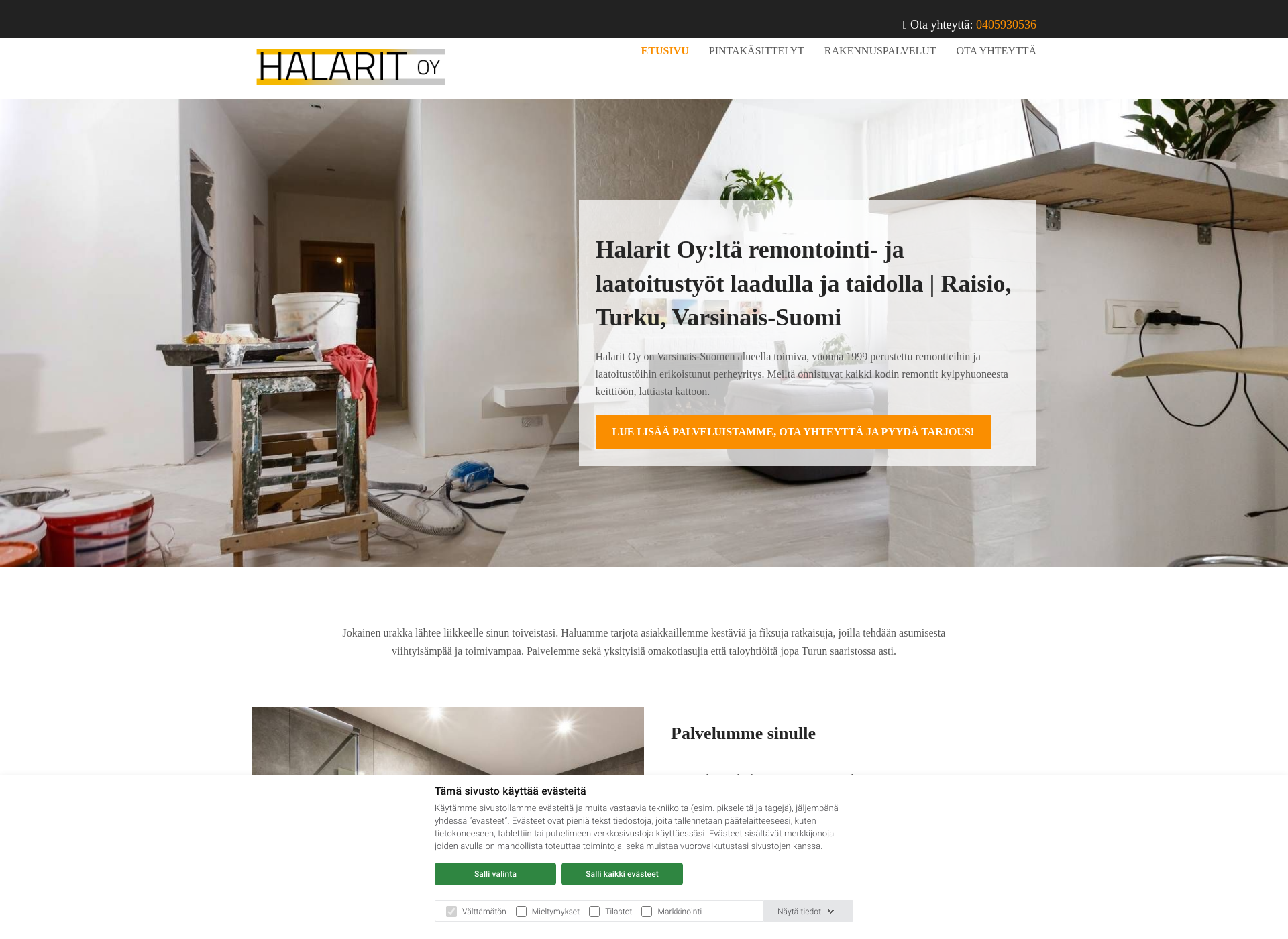 Screenshot for halarit.fi