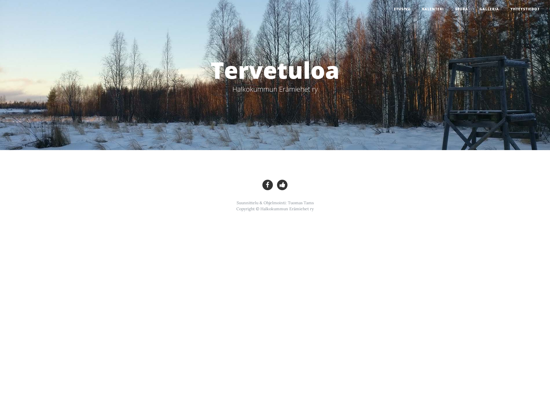 Skärmdump för halkokummunerämiehet.fi